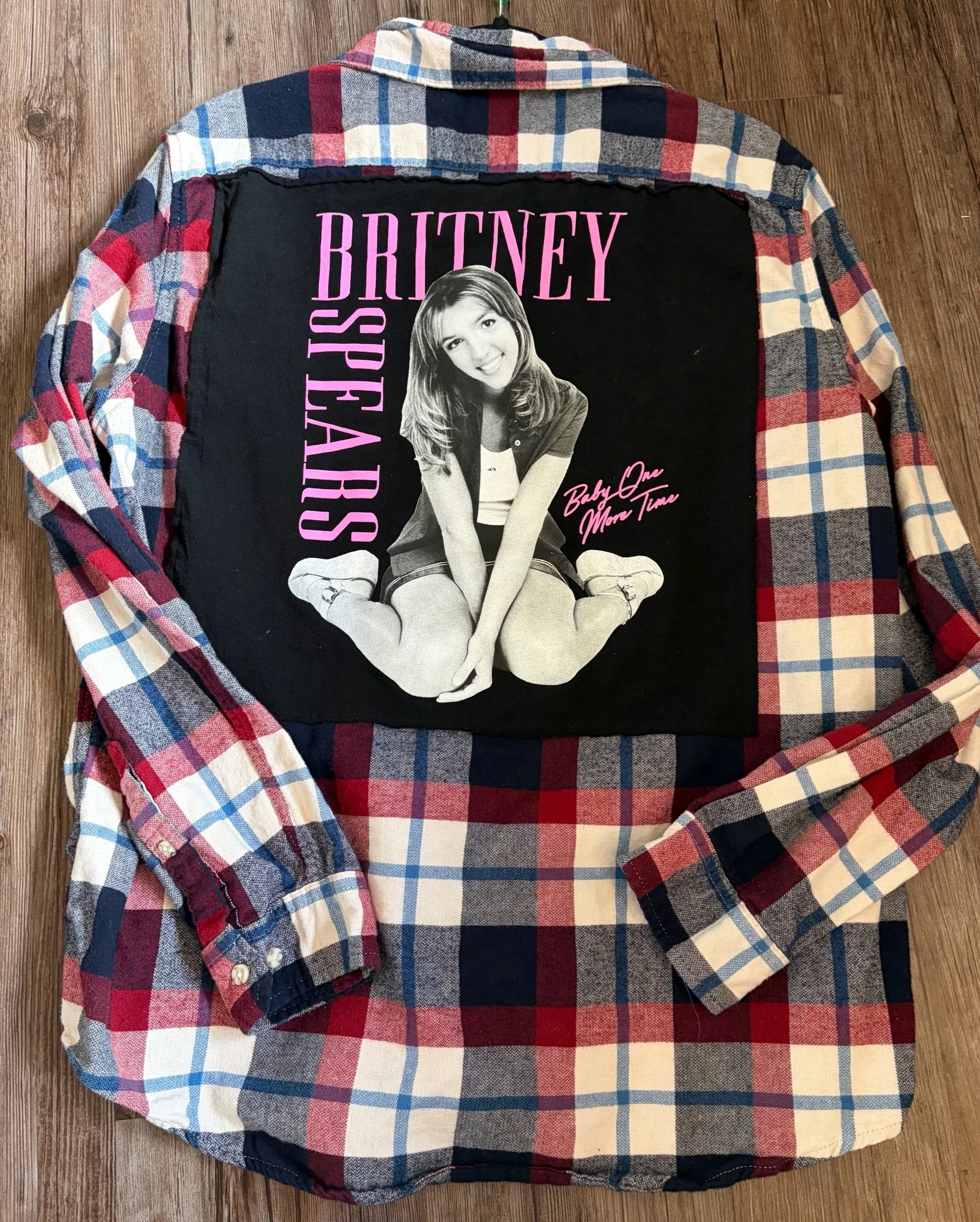 Upcycled Britney Spears XLarge Flannel
