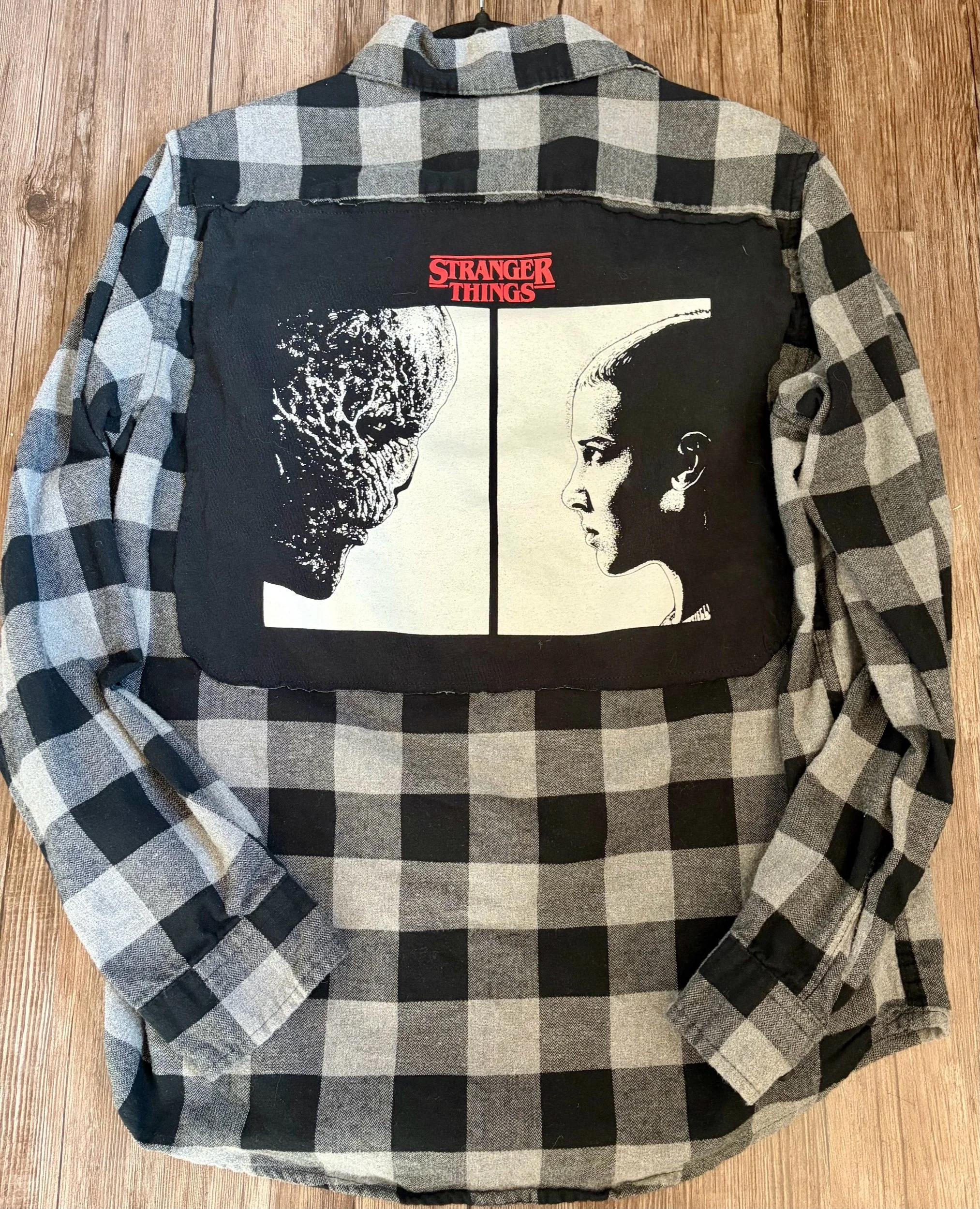 Upcycled Stranger Things Medium Flannel