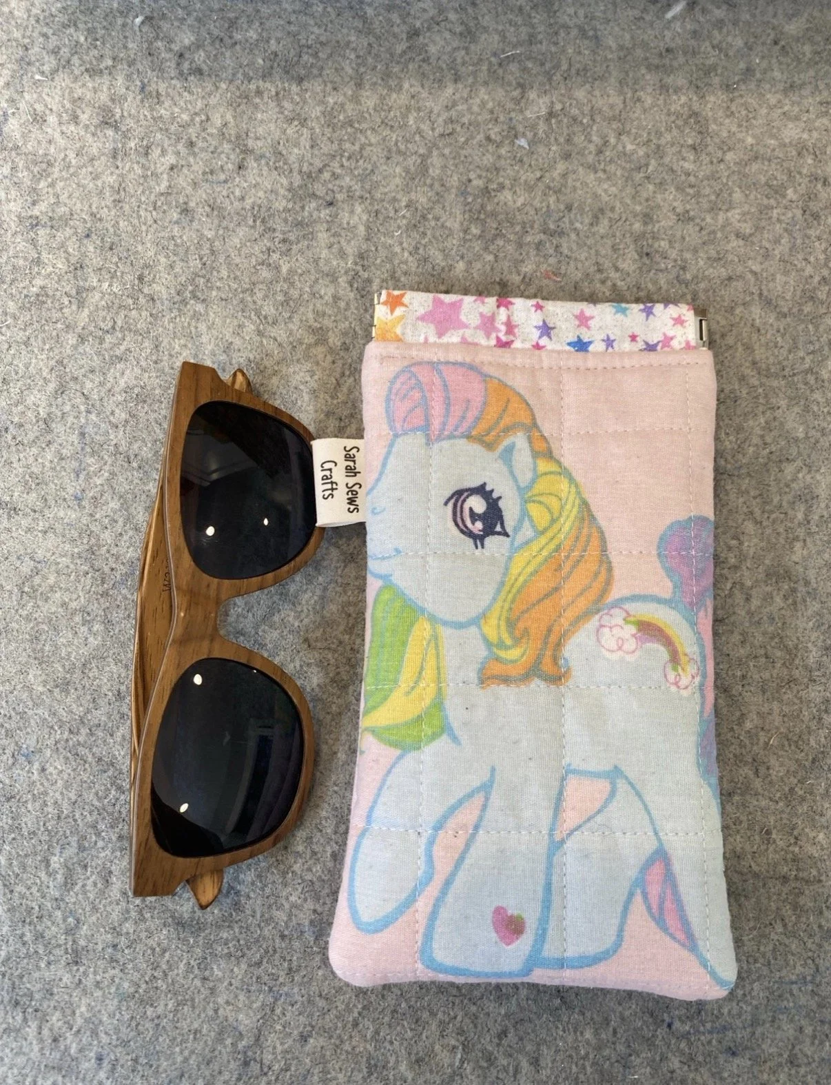 Upcycled My Little Pony Sunglass Pouch