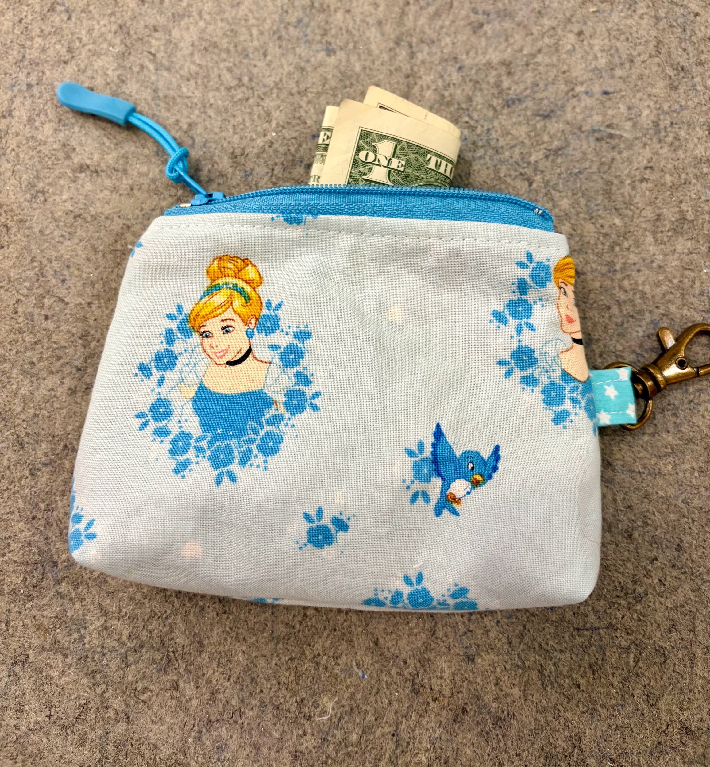 Disney Cinderella Small Zippered Pouch