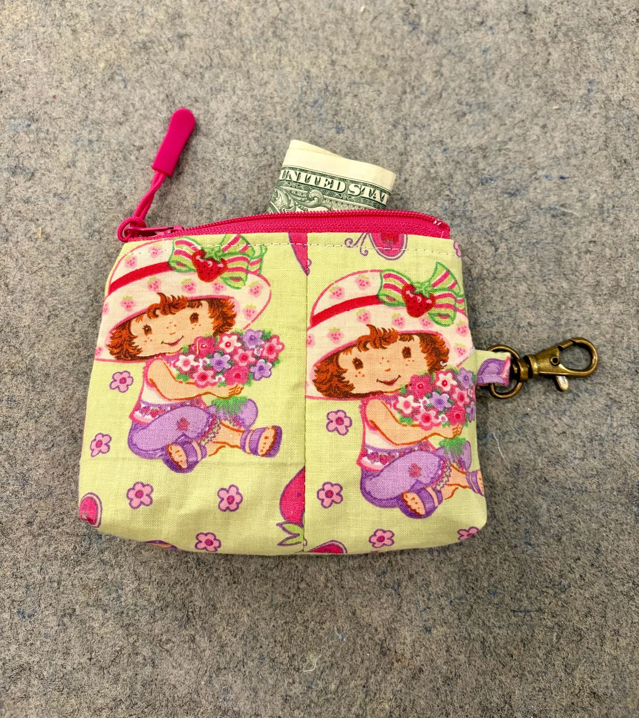 Strawberry Shortcake Small Zippered Pouch