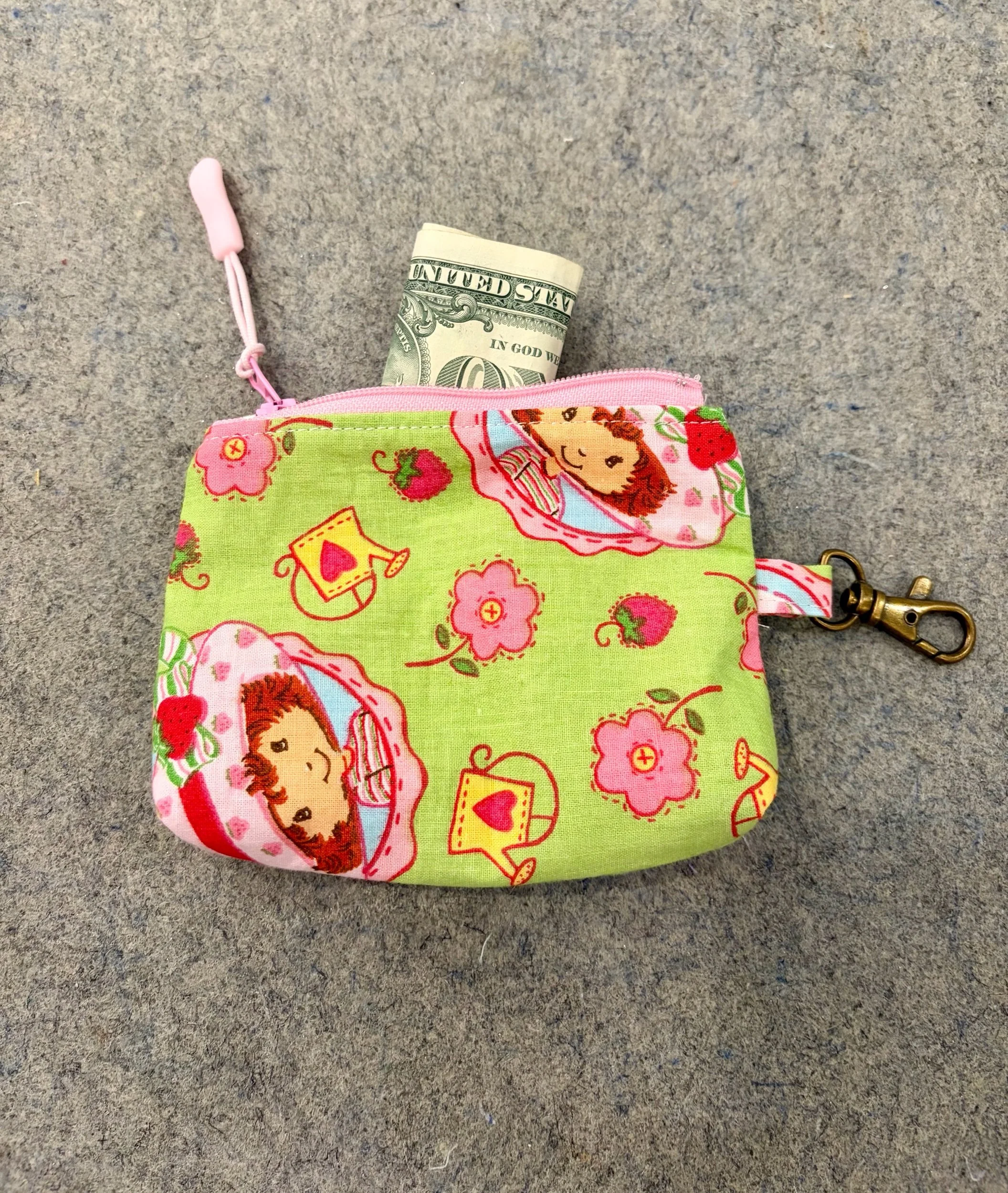 Strawberry Shortcake Small Zippered Pouch