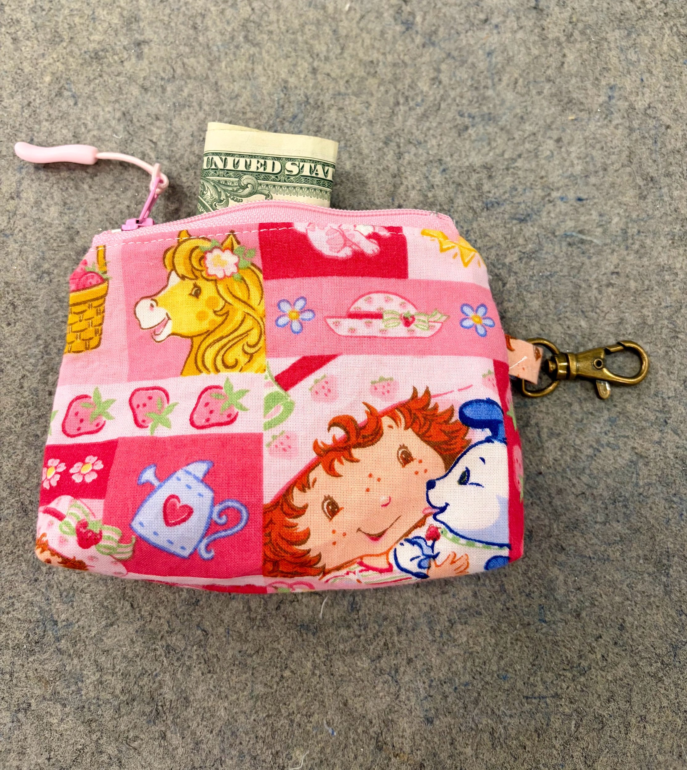 Strawberry Shortcake Small Zippered Pouch