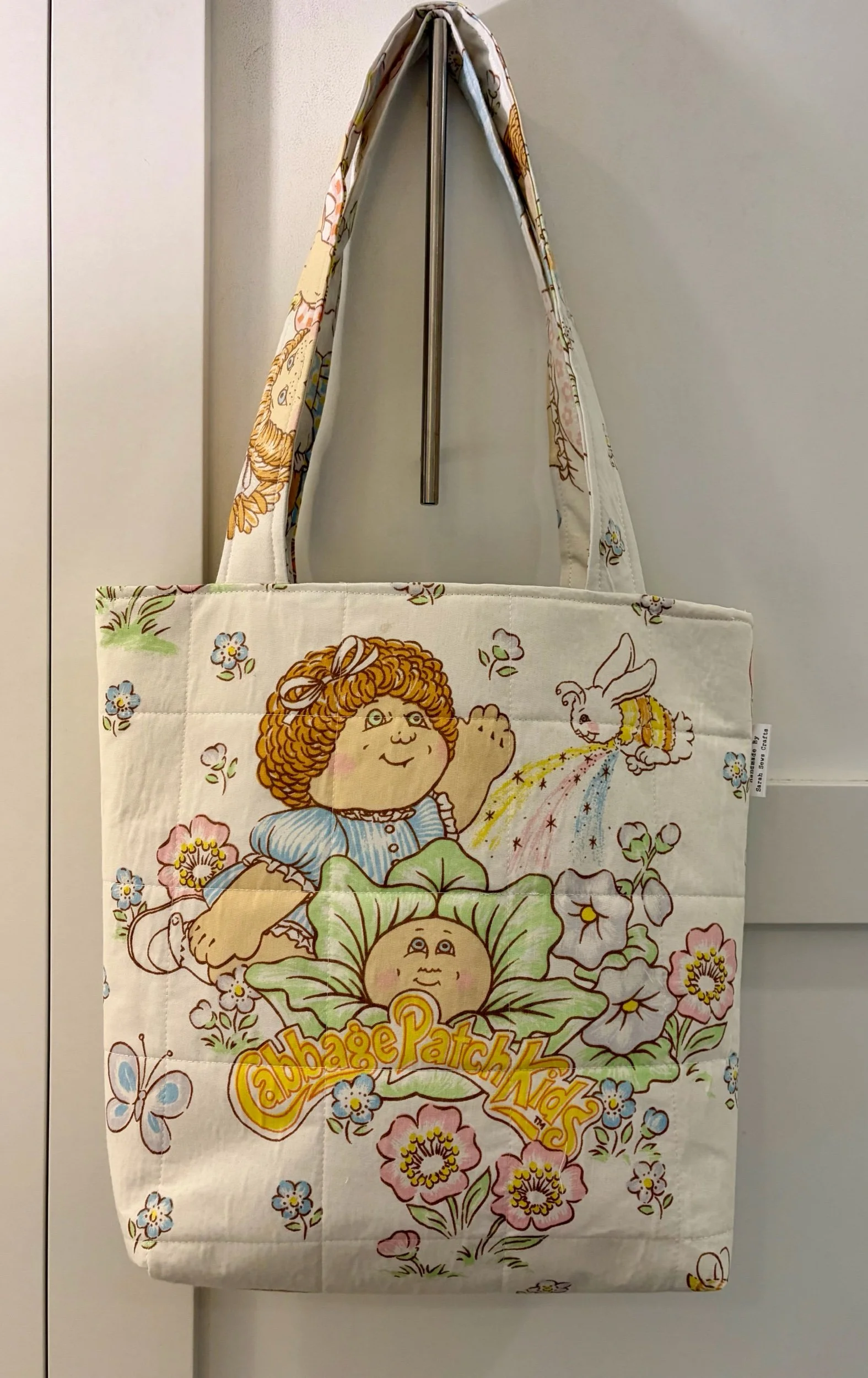 Upcycled Cabbage Patch Kids Large Tote