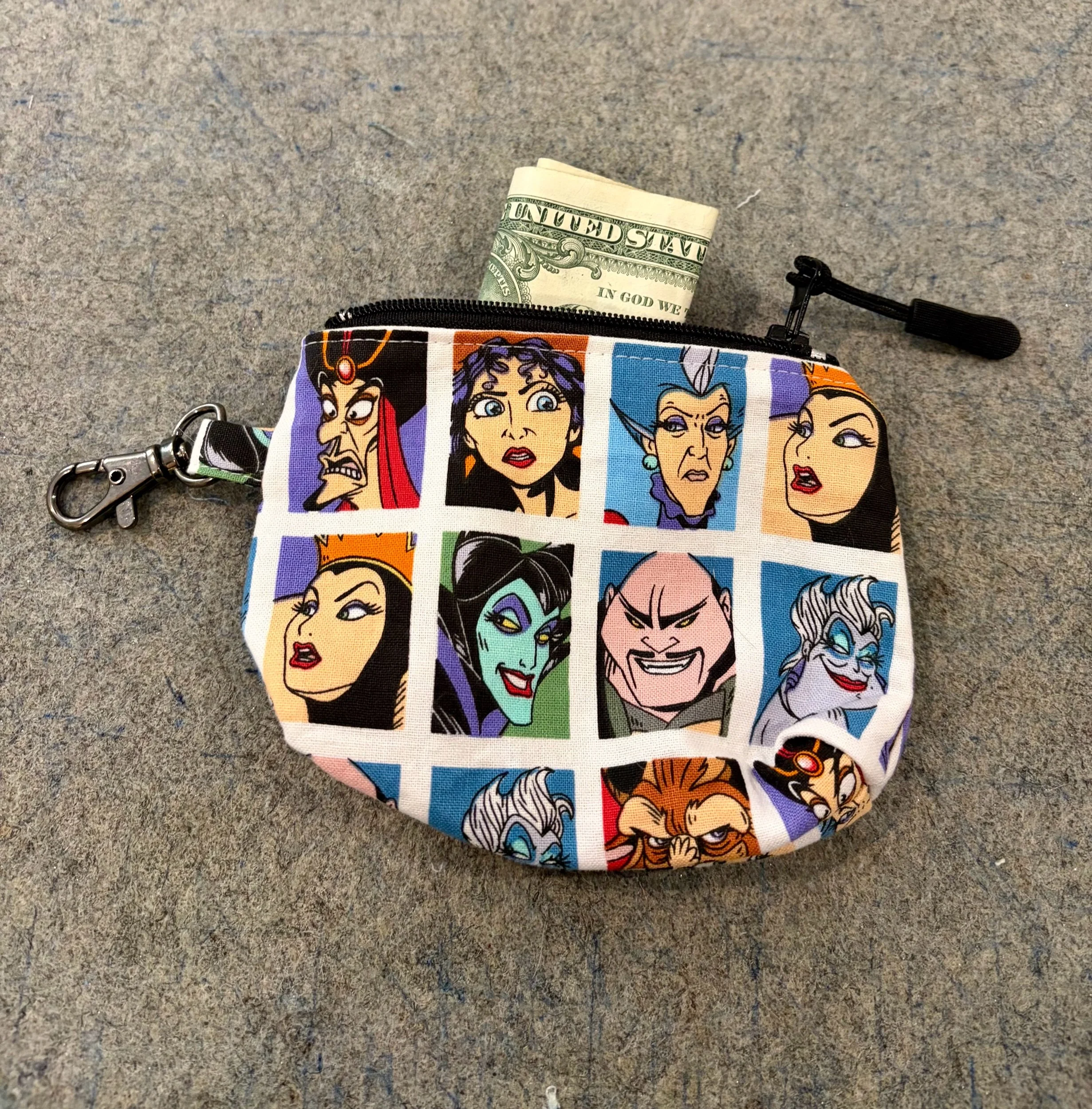 Disney Villains Small Zippered Pouch