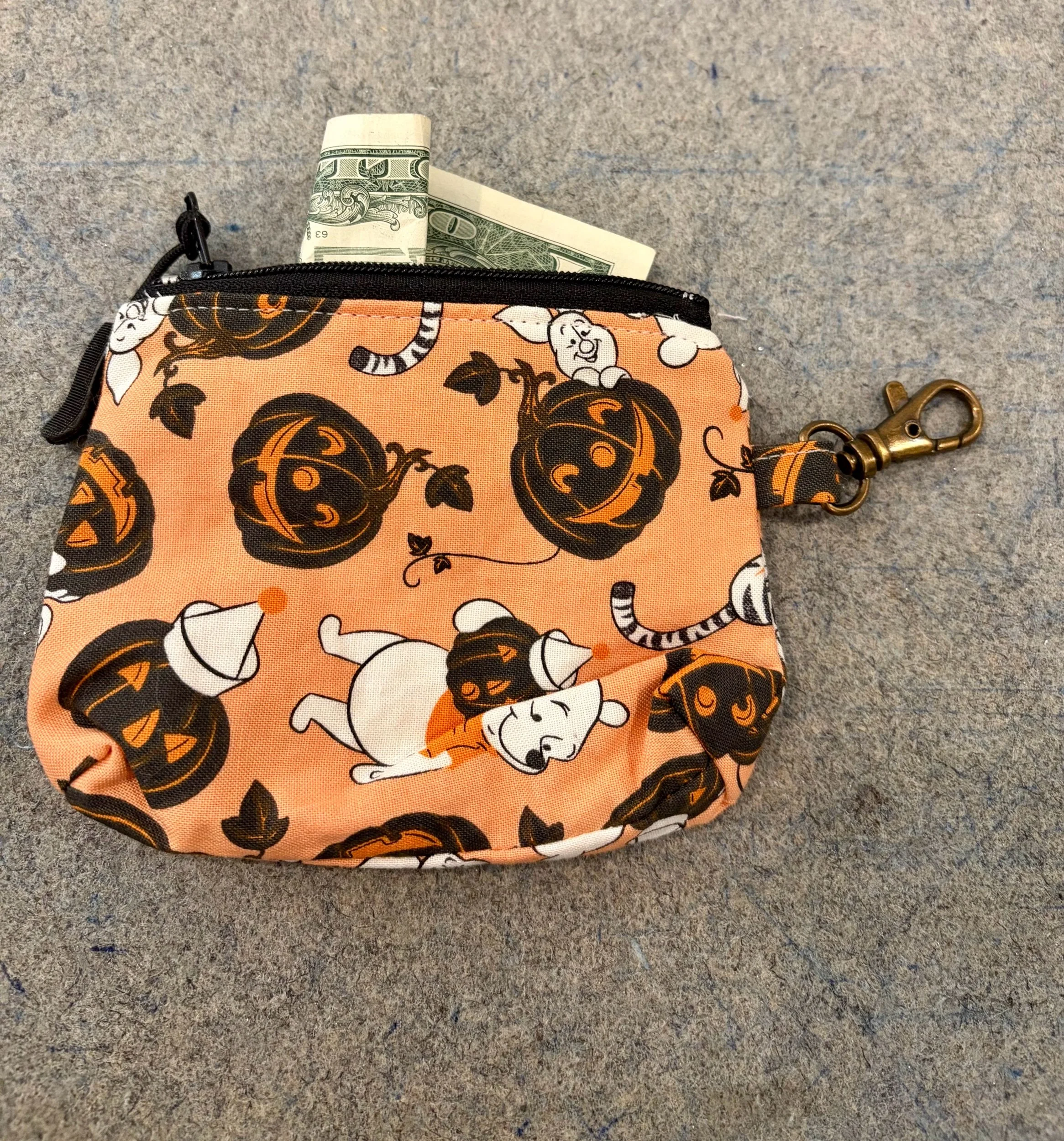 Disney Winnie The Pooh Halloween Small Zippered Pouch