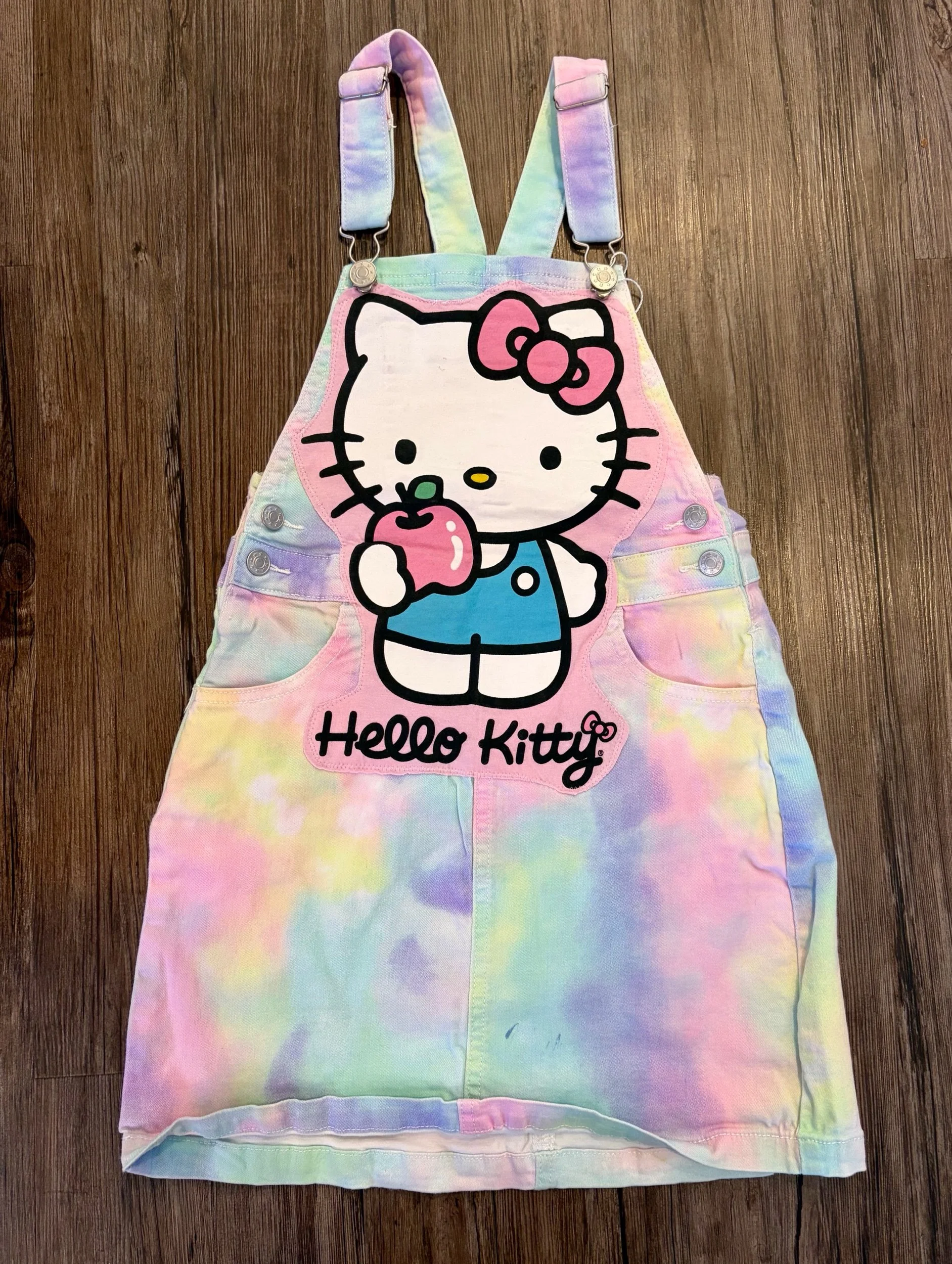 Upcycled Hello Kitty Overall Skirt