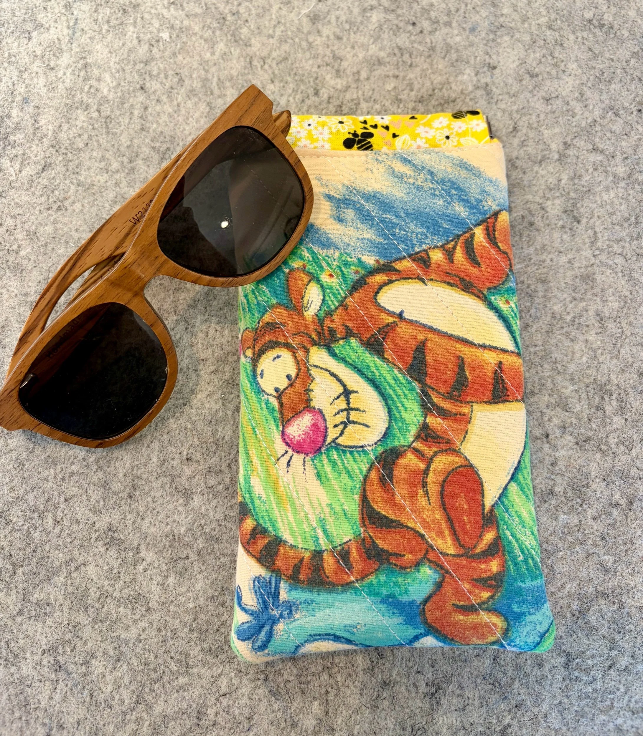 Upcycled Disney Winnie The Pooh Sunglass Pouch