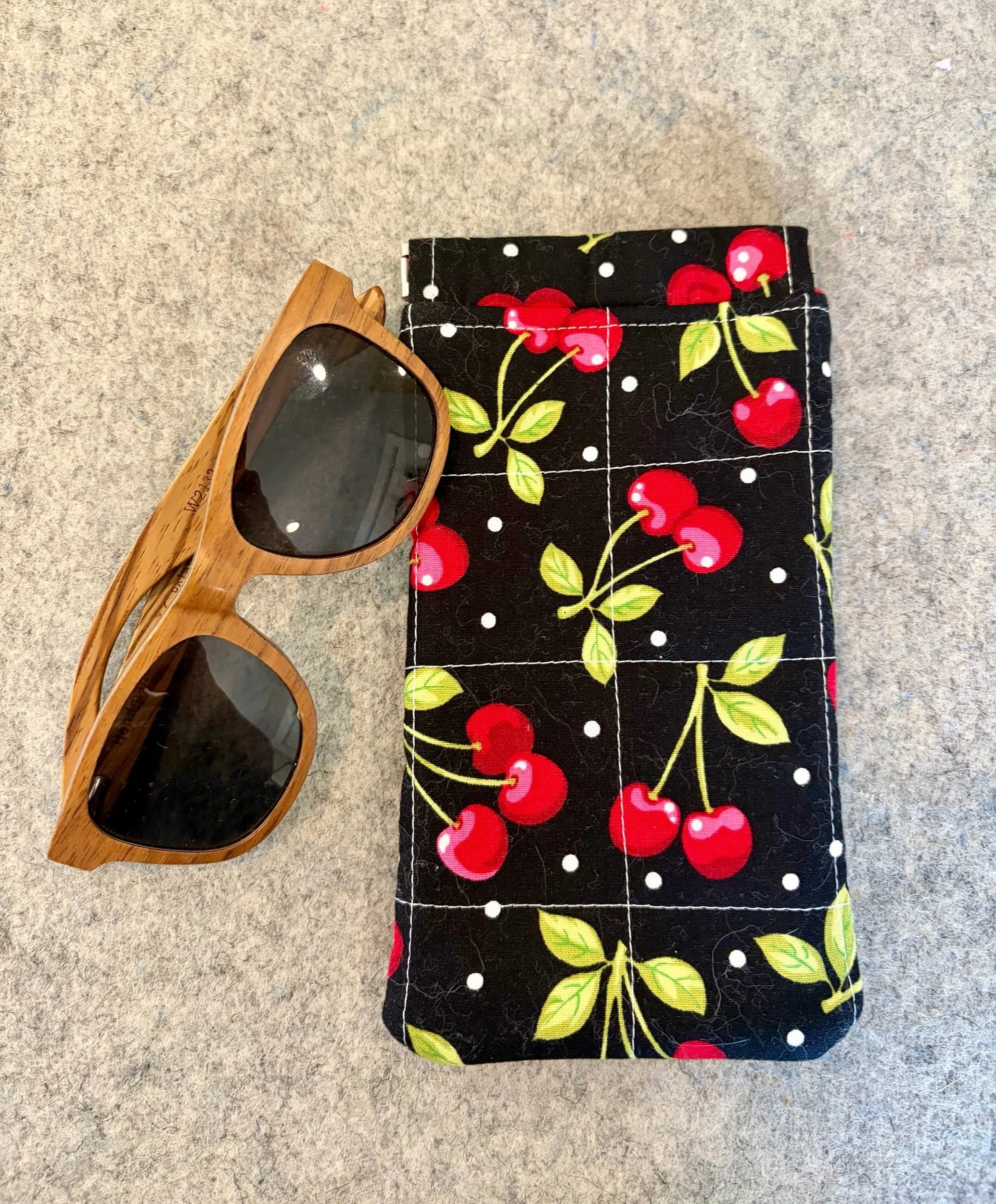 Cherries Sunglass Pouch