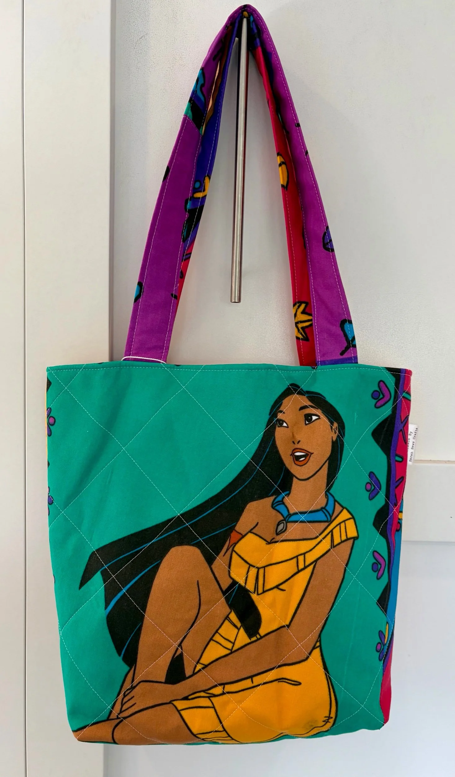 Upcycled Disney Pocahontas Large Tote