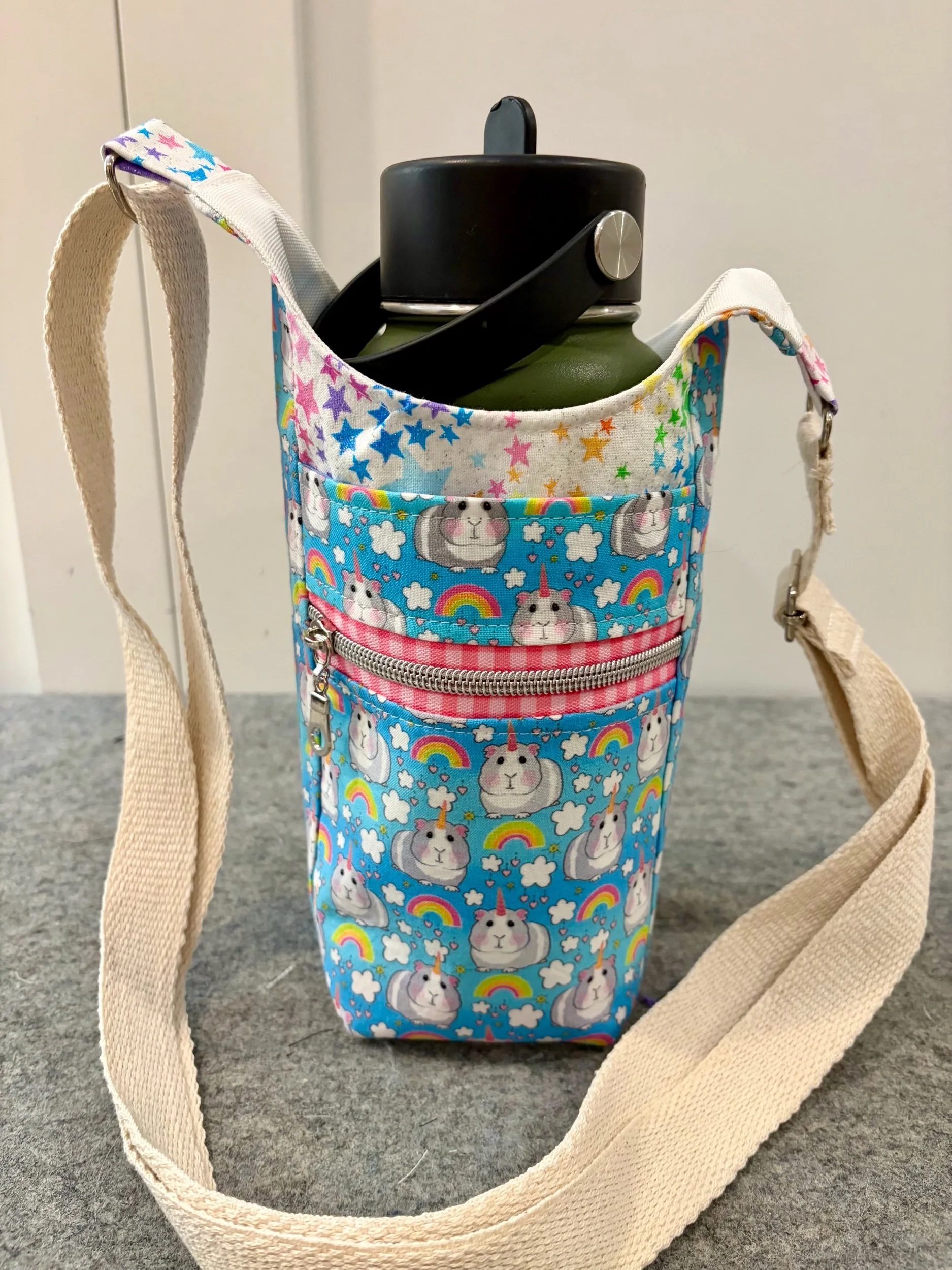 Guinea Pigs & Rainbows Water Bottle Holder