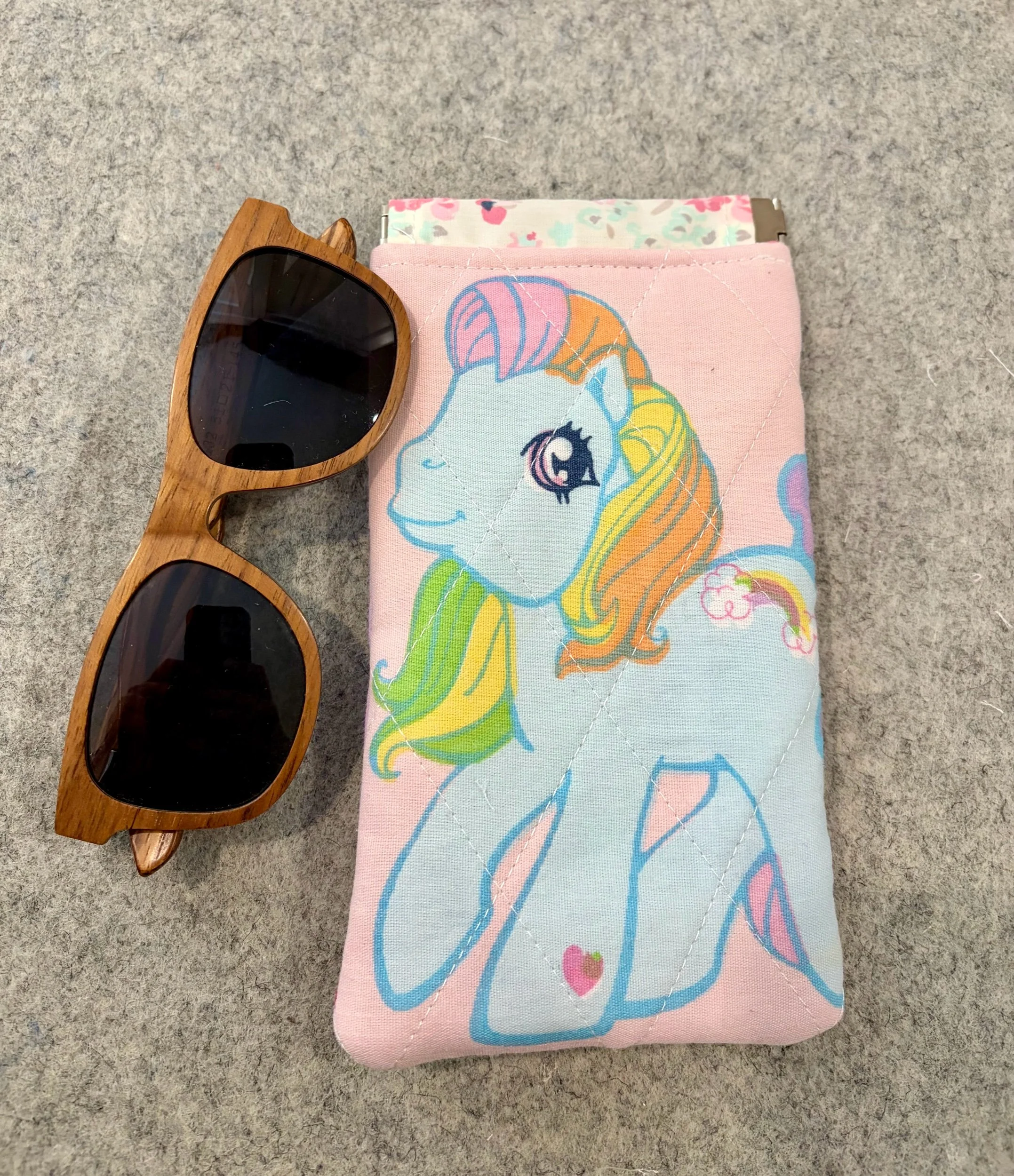 Upcycled My Little Pony Sunglass Pouch