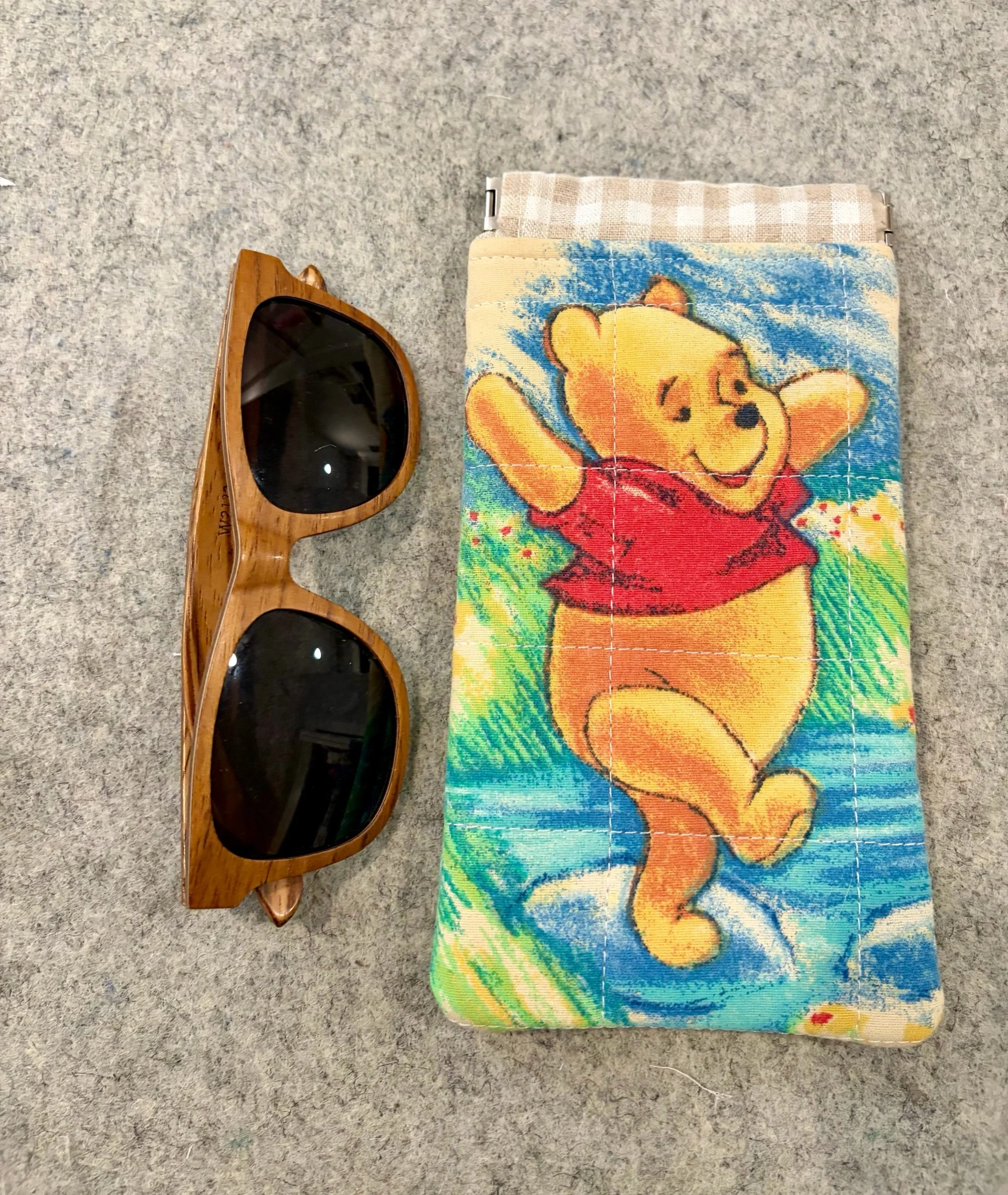 Upcycled Disney Winnie The Pooh Sunglass Pouch