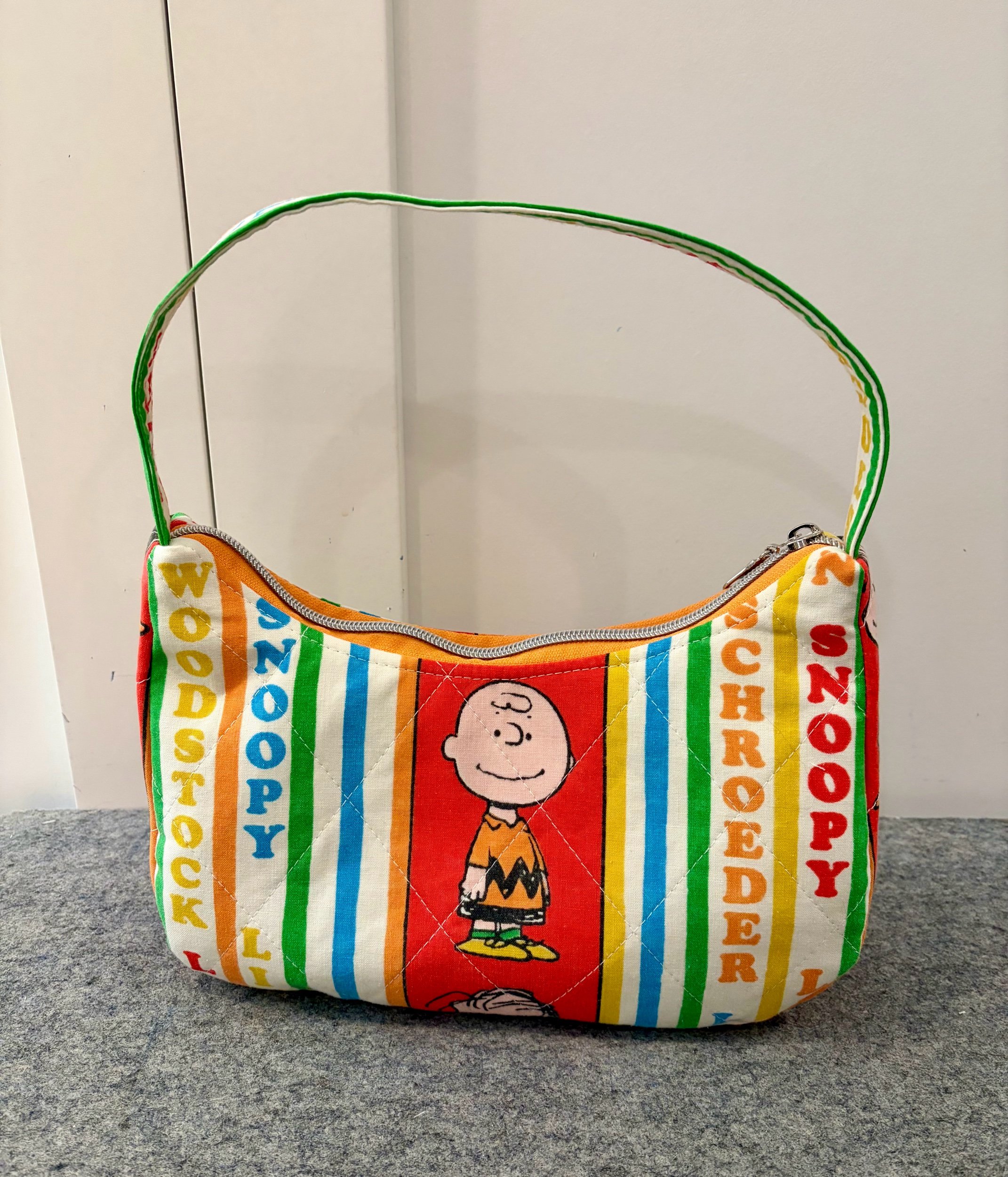 Upcycled Peanuts Gang Shoulder Bag