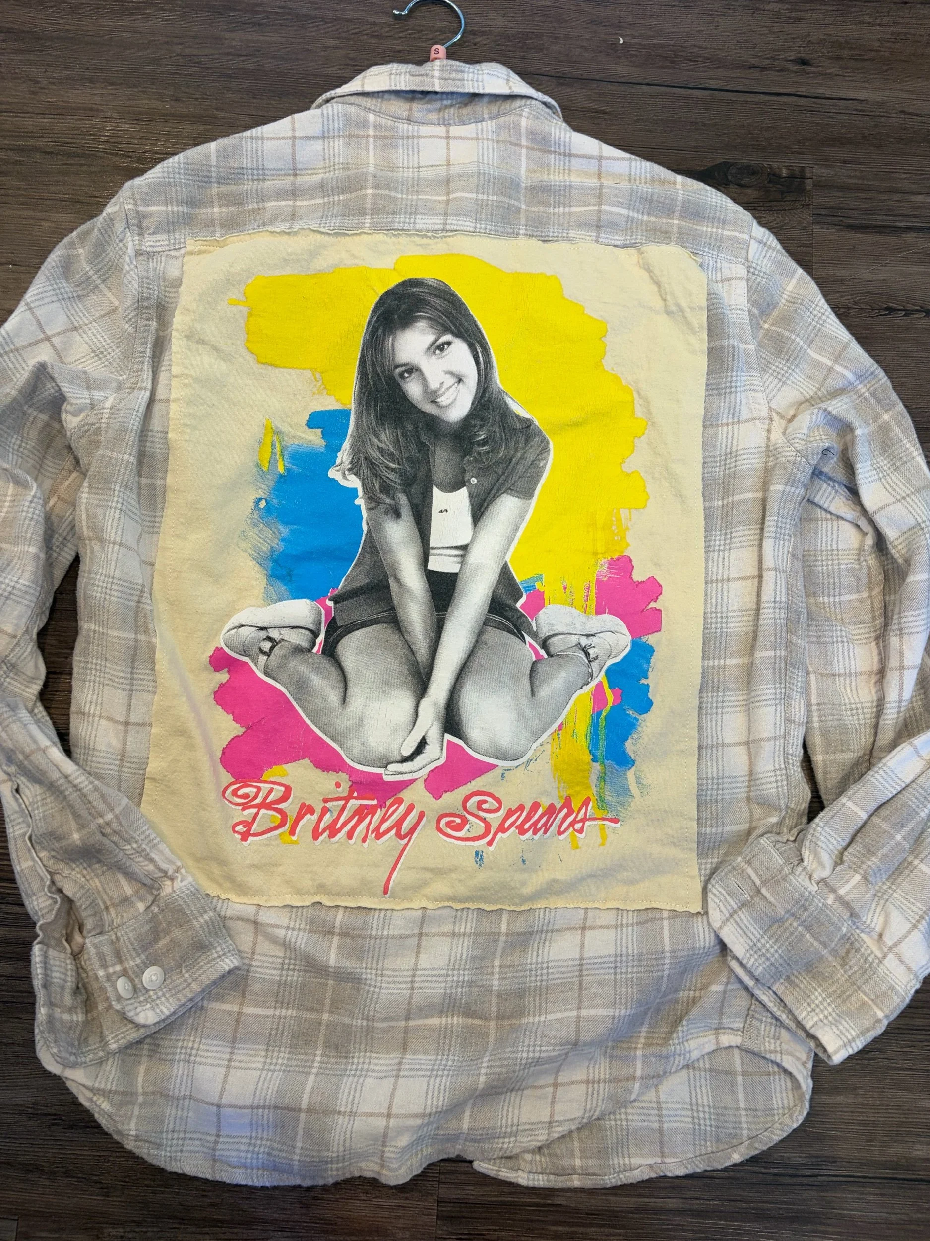 Upcycled Britney Spears Small Flannel