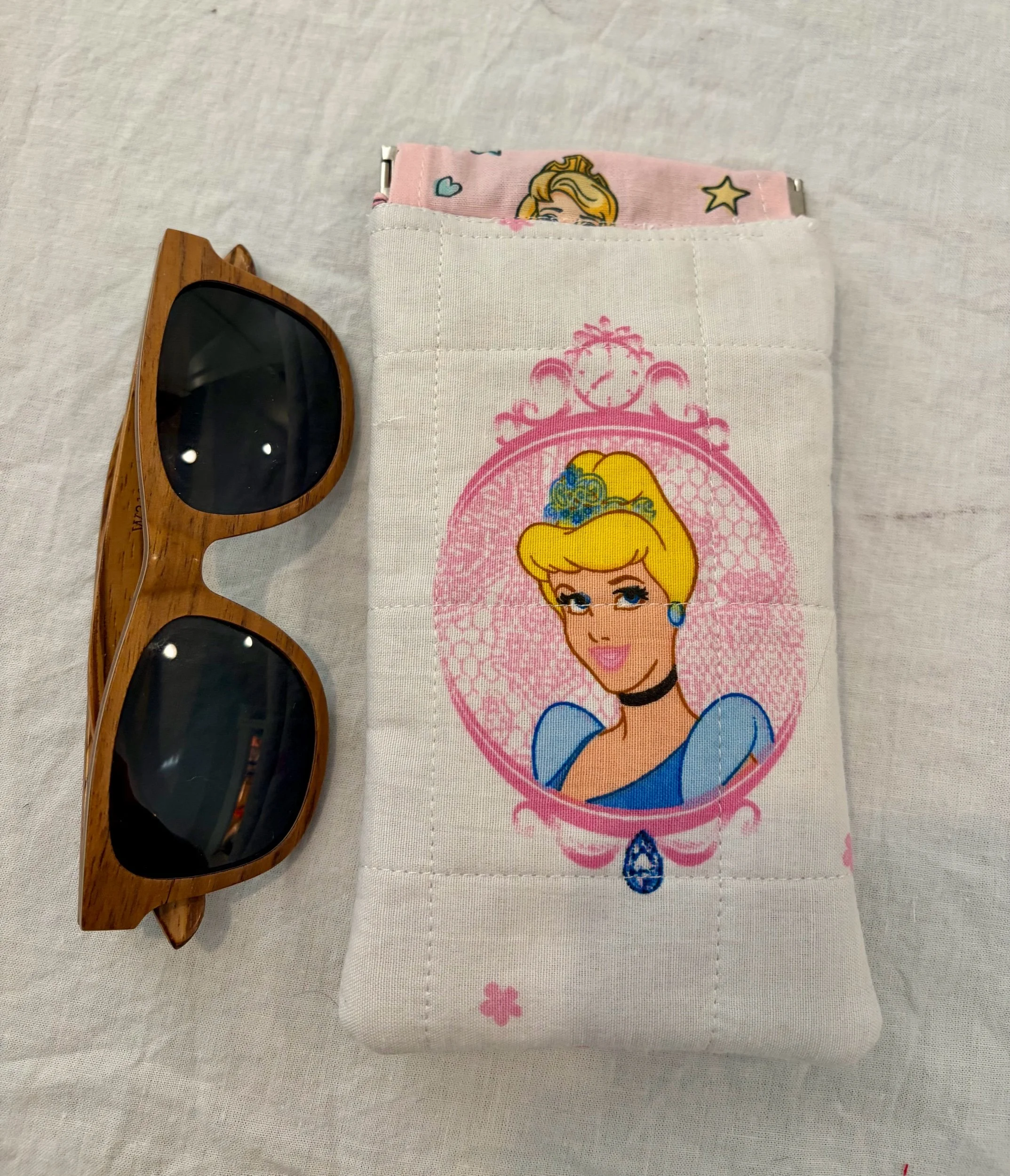 Upcycled Disney Cinderella Sunglass Pouch