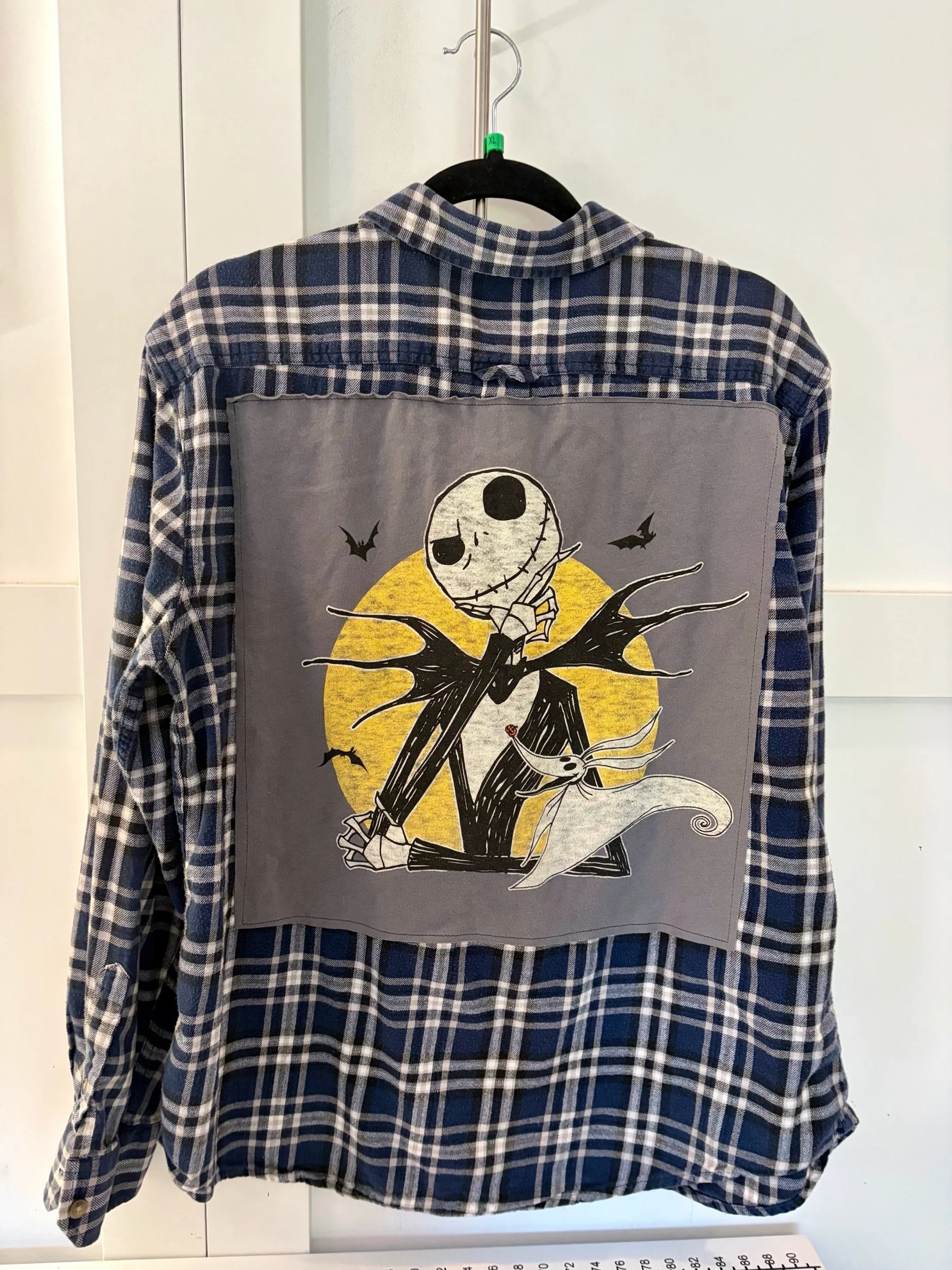 Upcycled Disney Nightmare Before Christmas X-Large Flannel