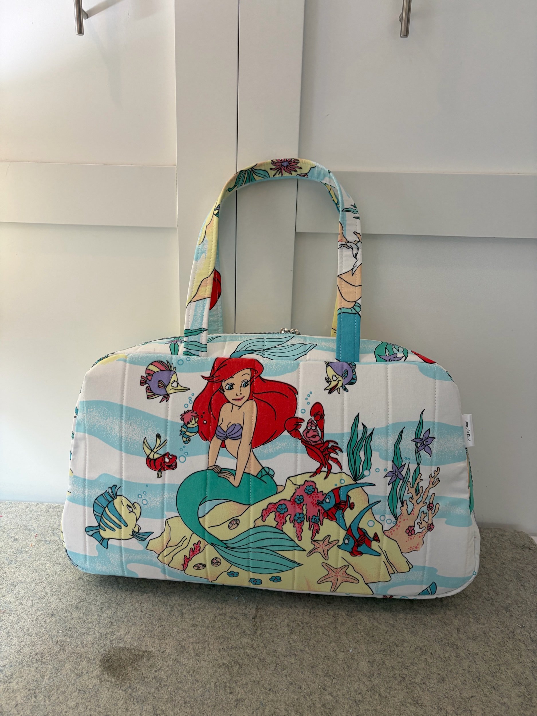 Upcycled Disney The Little Mermaid Travel Bag