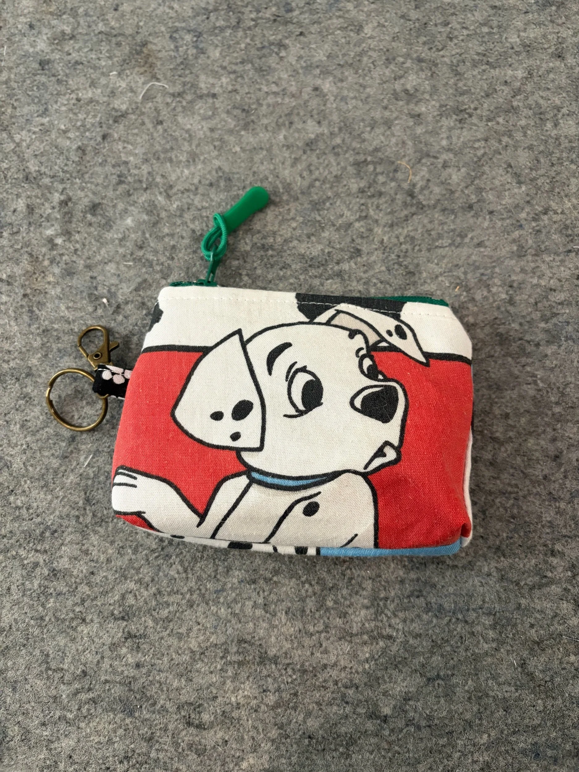 Upcycled Disney 101 Dalmatians Small Zippered Pouch