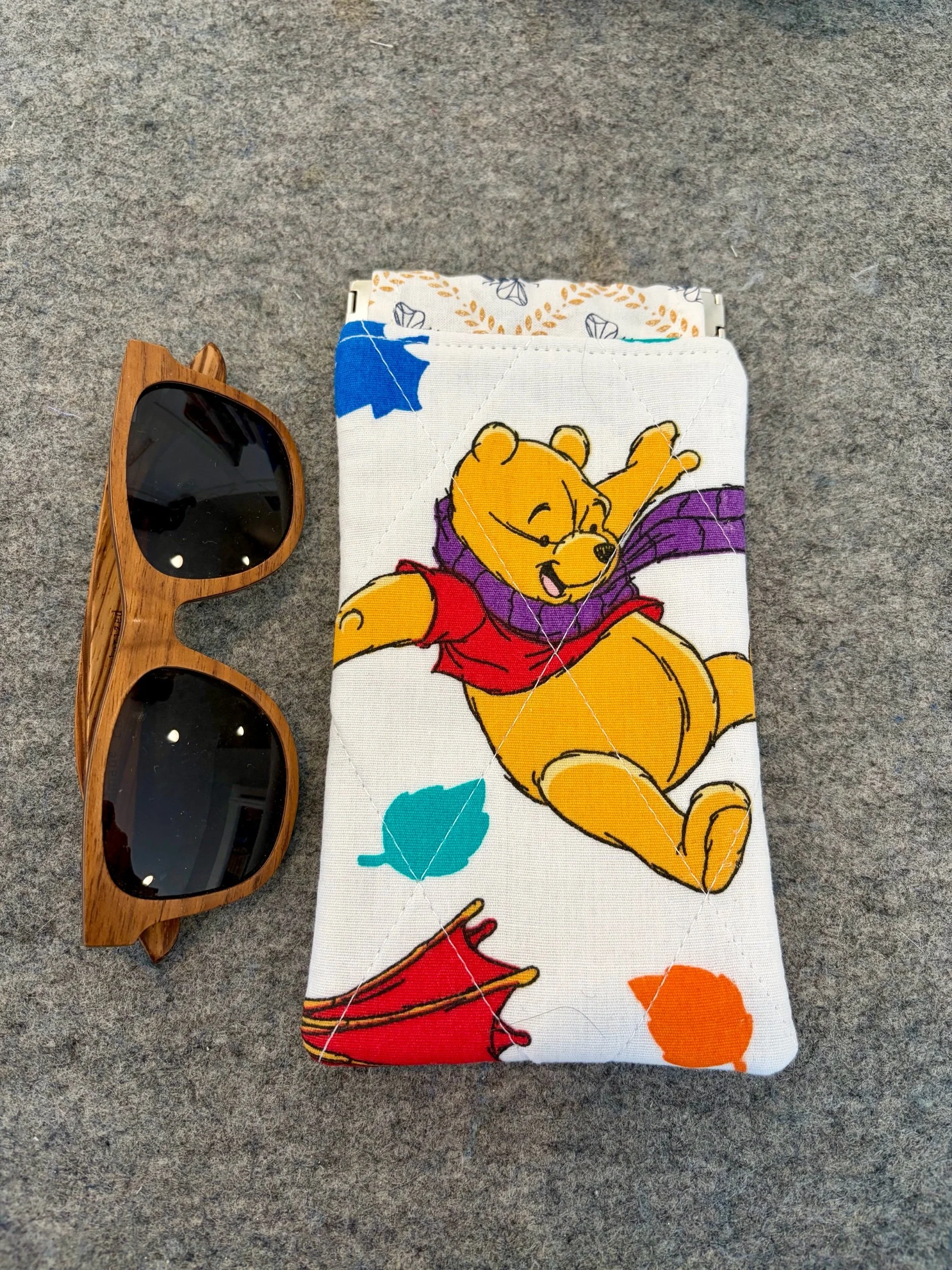Upcycled Disney Winnie The Pooh Sunglass Pouch