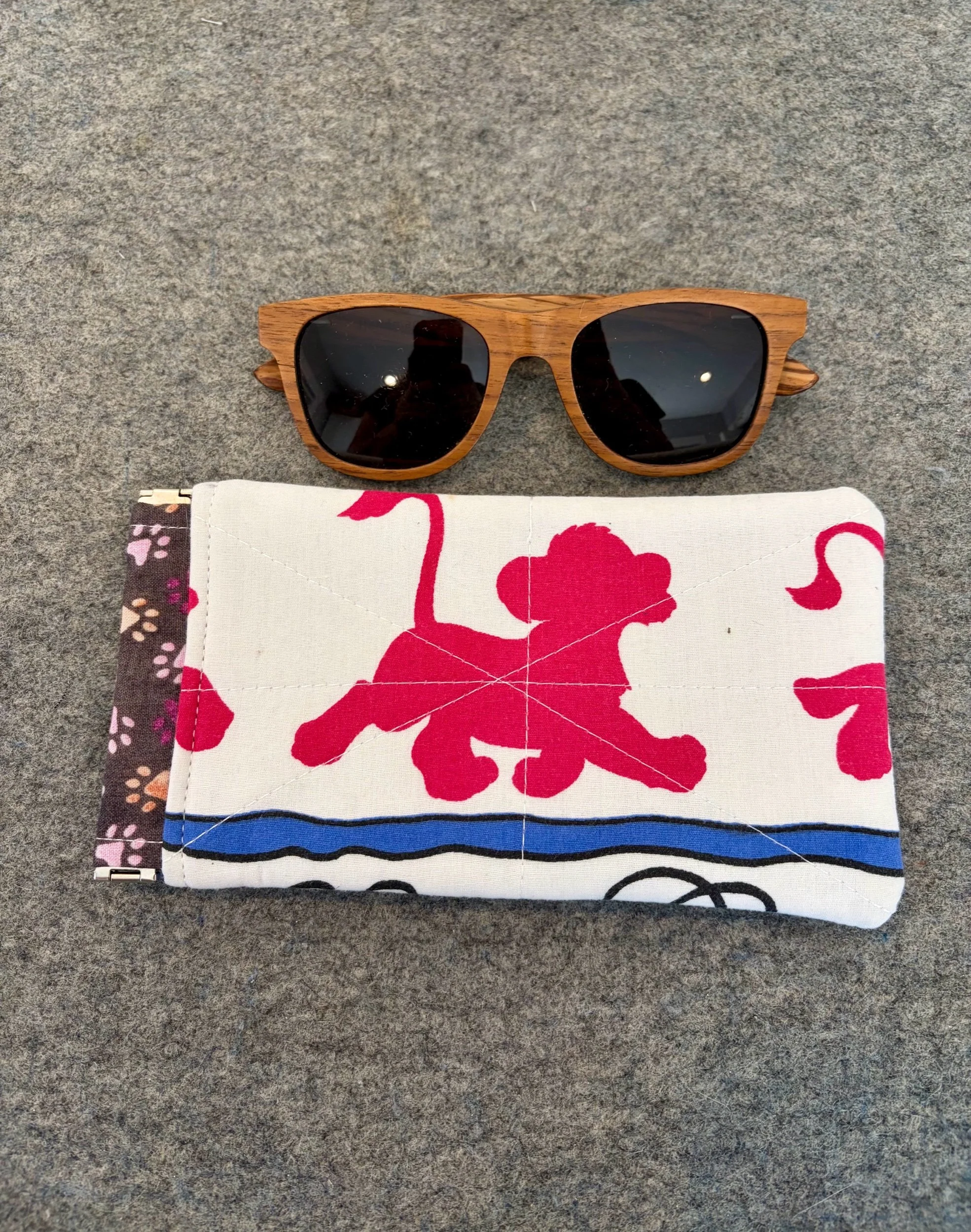 Upcycled Disney The Lion King Sunglass Pouch