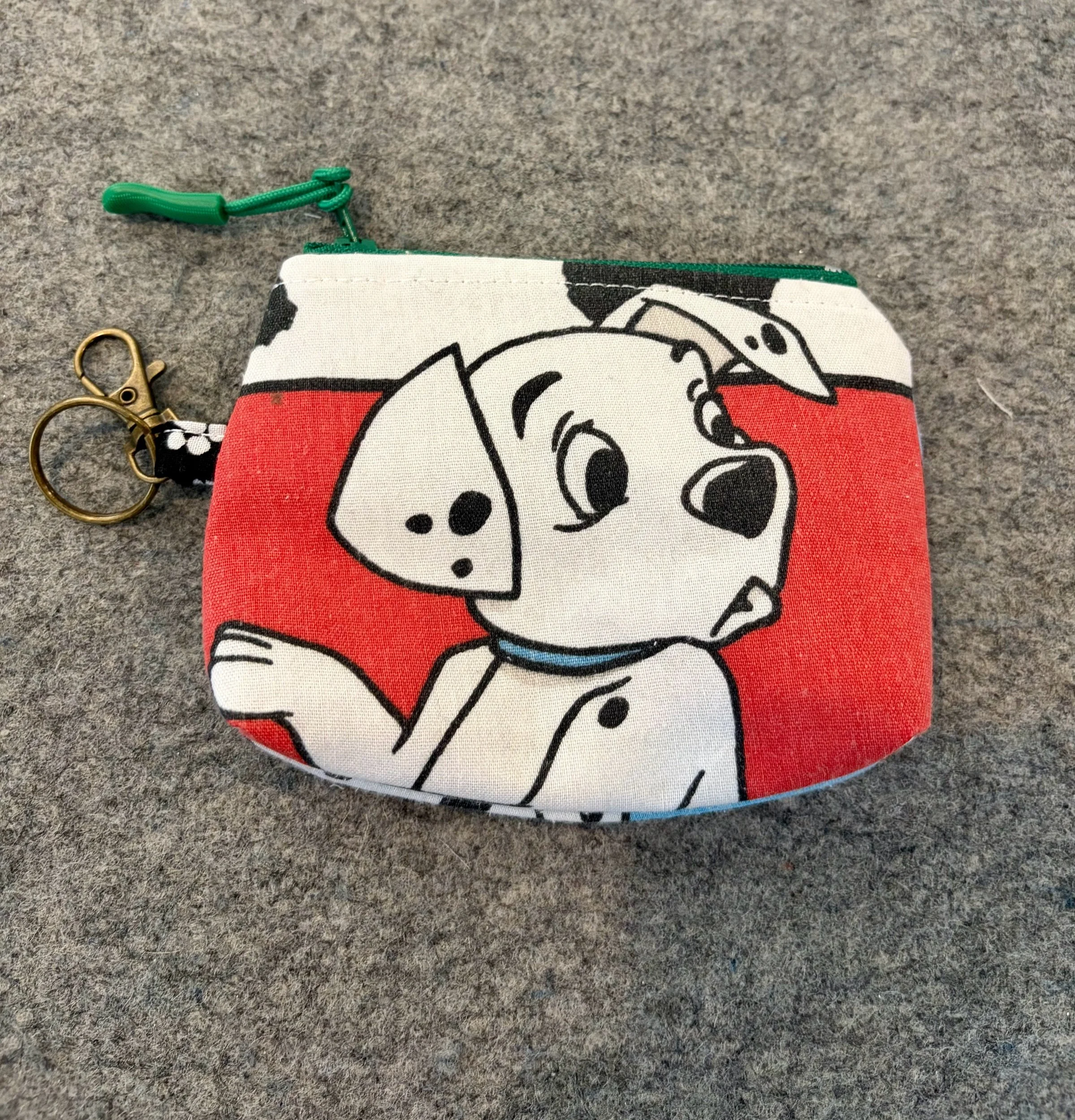 Upcycled Disney 101 Dalmatians Small Zippered Pouch