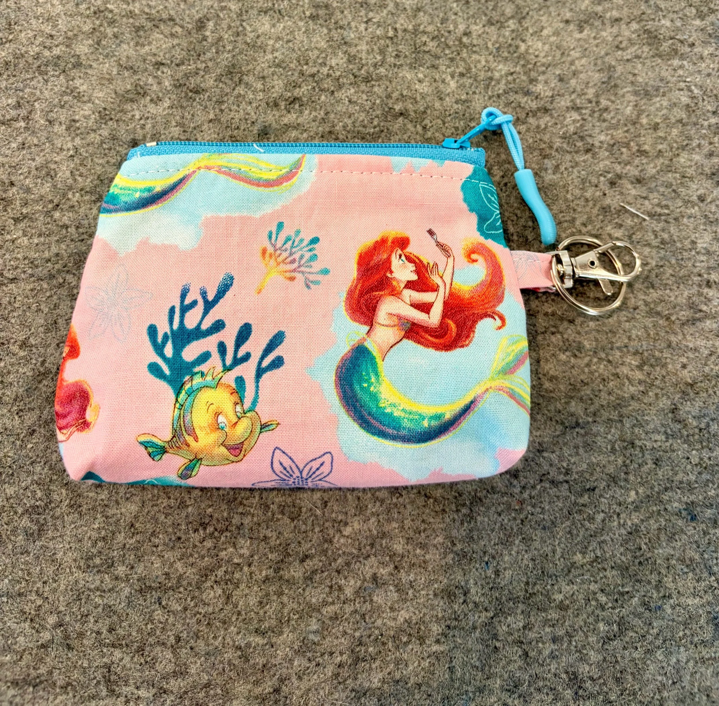Disney The Little Mermaid Small Zippered Pouch