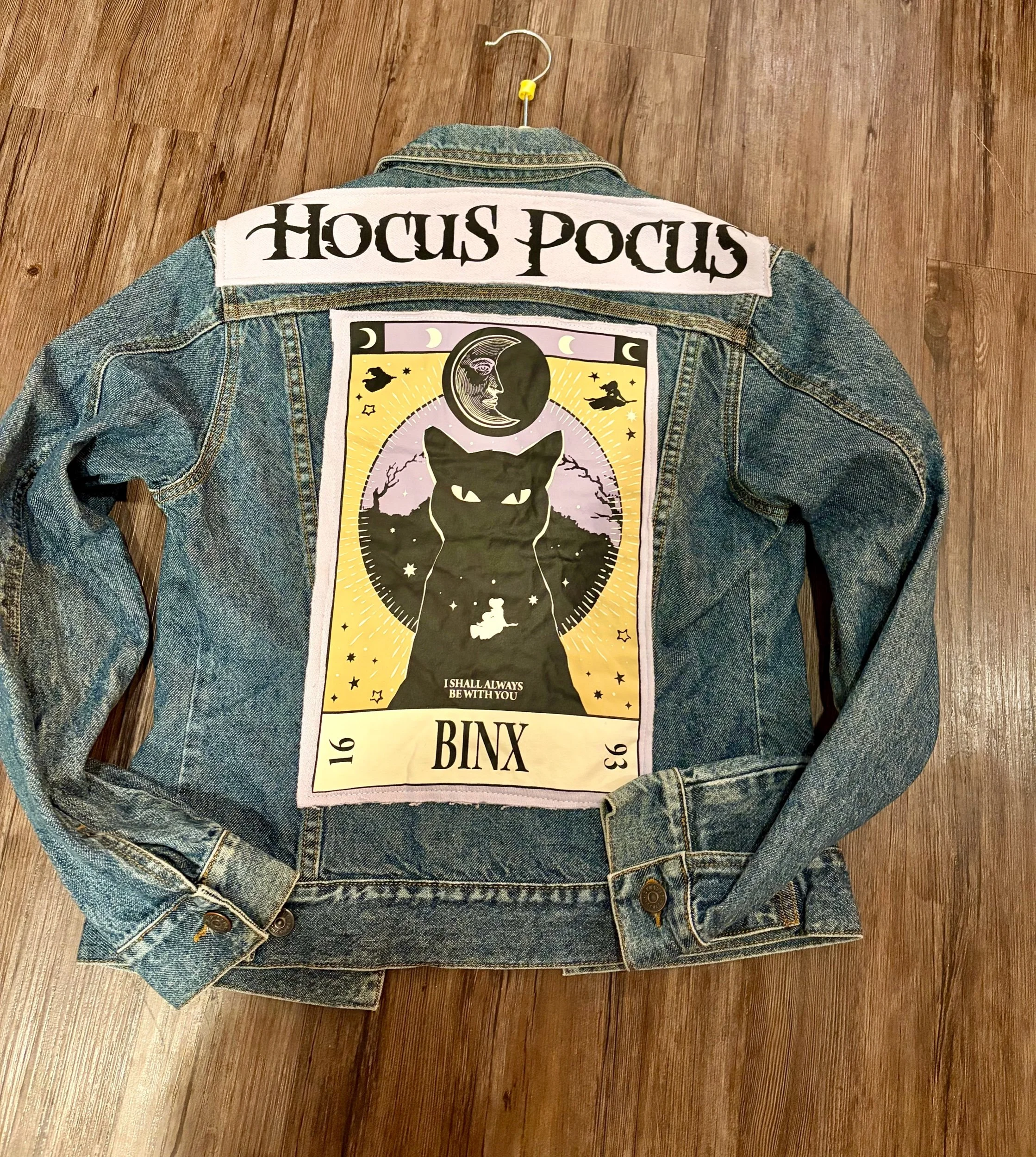 Upcycled Disney Hocus Pocus Jean Jacket