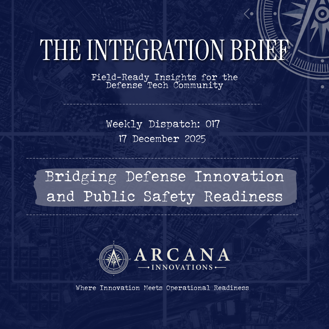 Bridging Defense Innovation and Public Safety Readiness