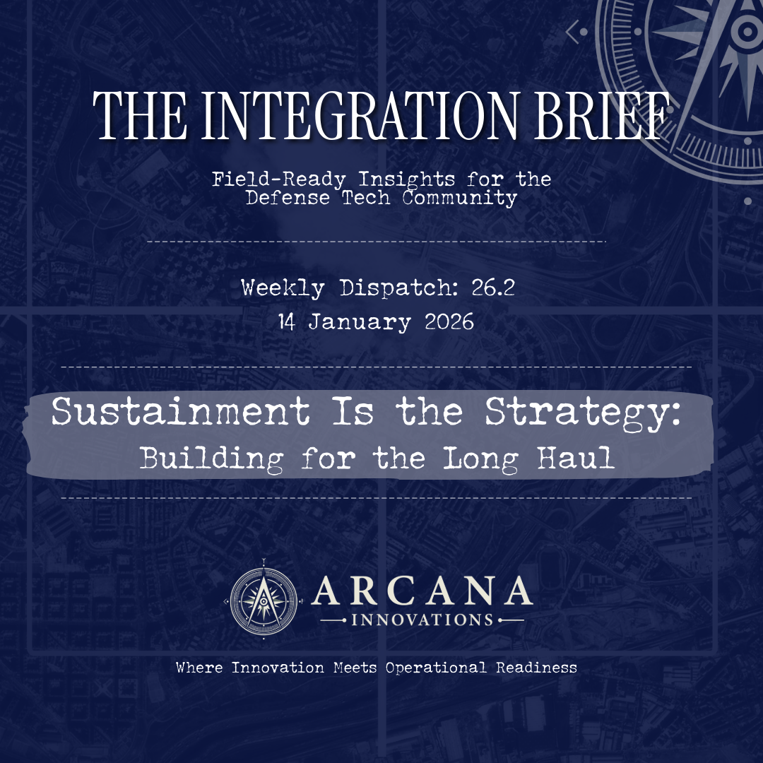 Sustainment Is the Strategy: Building for the Long Haul