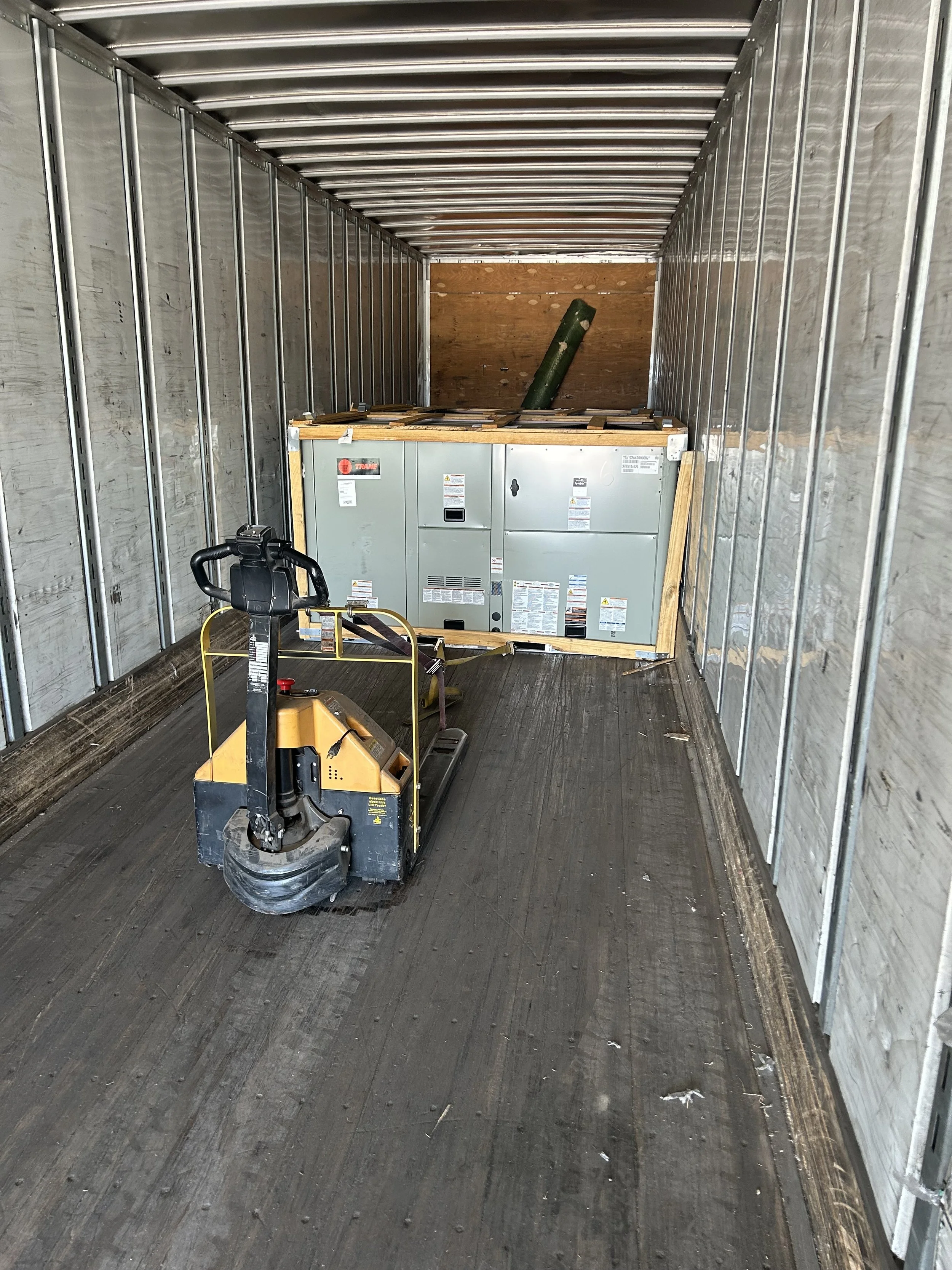 Rooftop HVAC unit install for a school in Northeastern Colorado