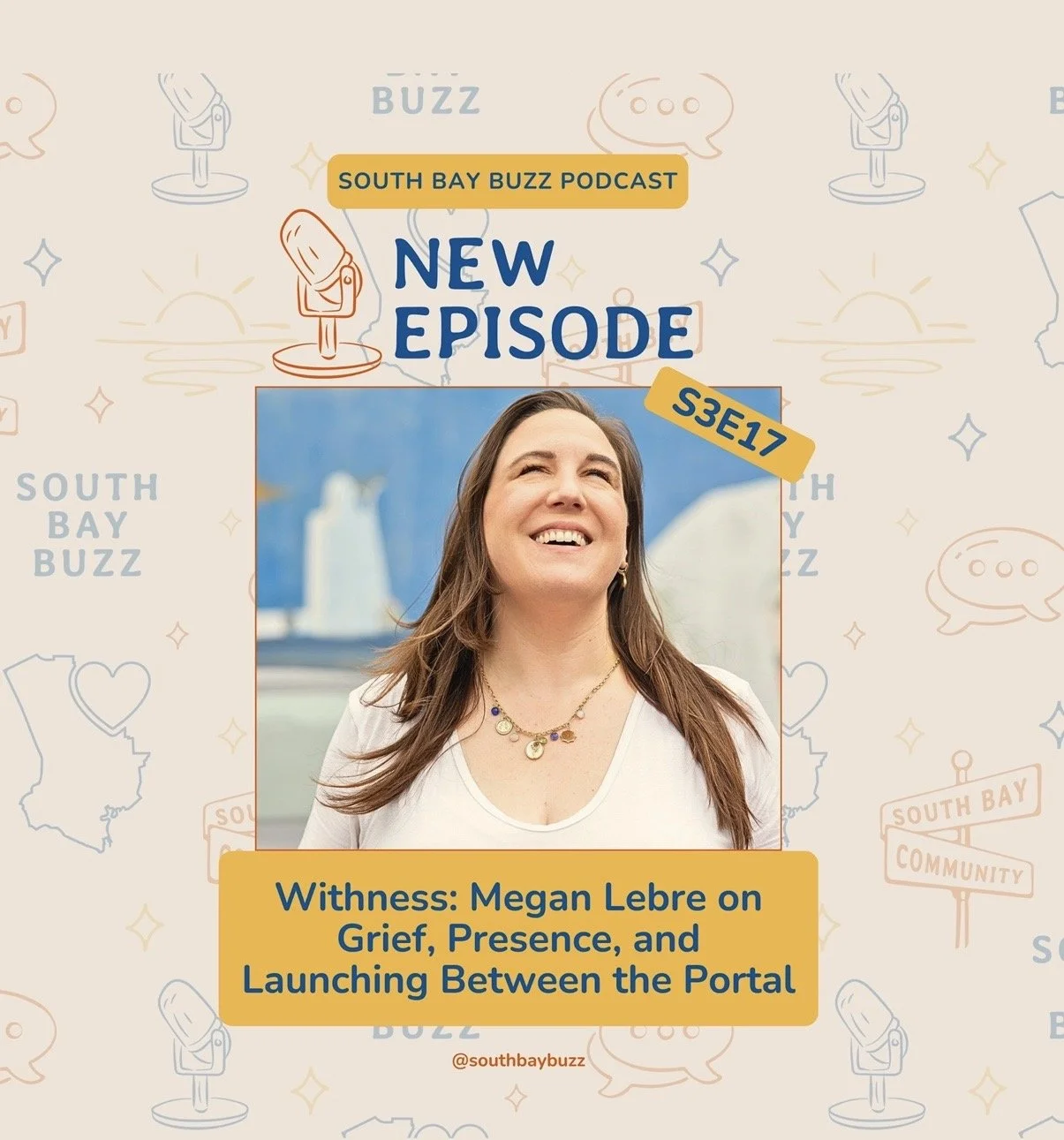 Megan Lebre on the podcast cover