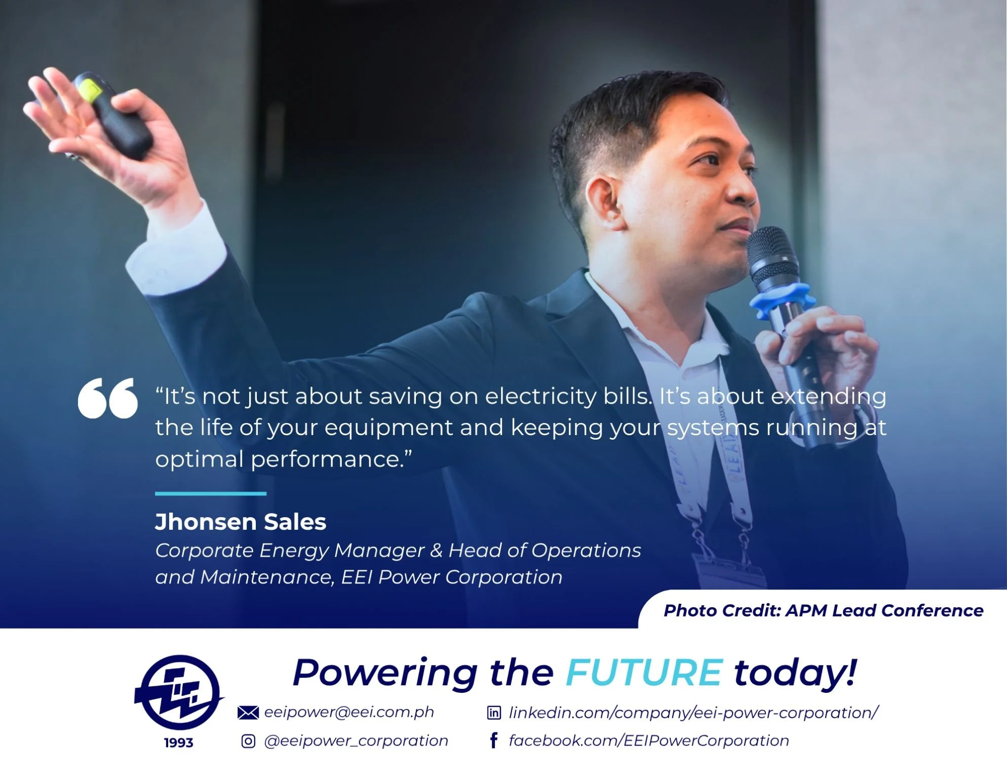 EEI Power Champions Energy Efficiency with IRIS Technology at APM LEAD 2025