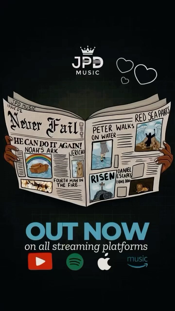 “Never Fail” reminds us each day of the faithfulness of God.
It’s available for streaming on all your favorite platforms; Apple Music, Spotify, YouTube, and Amazon Music.
Share it with someone who needs to hear it and tag them bel
