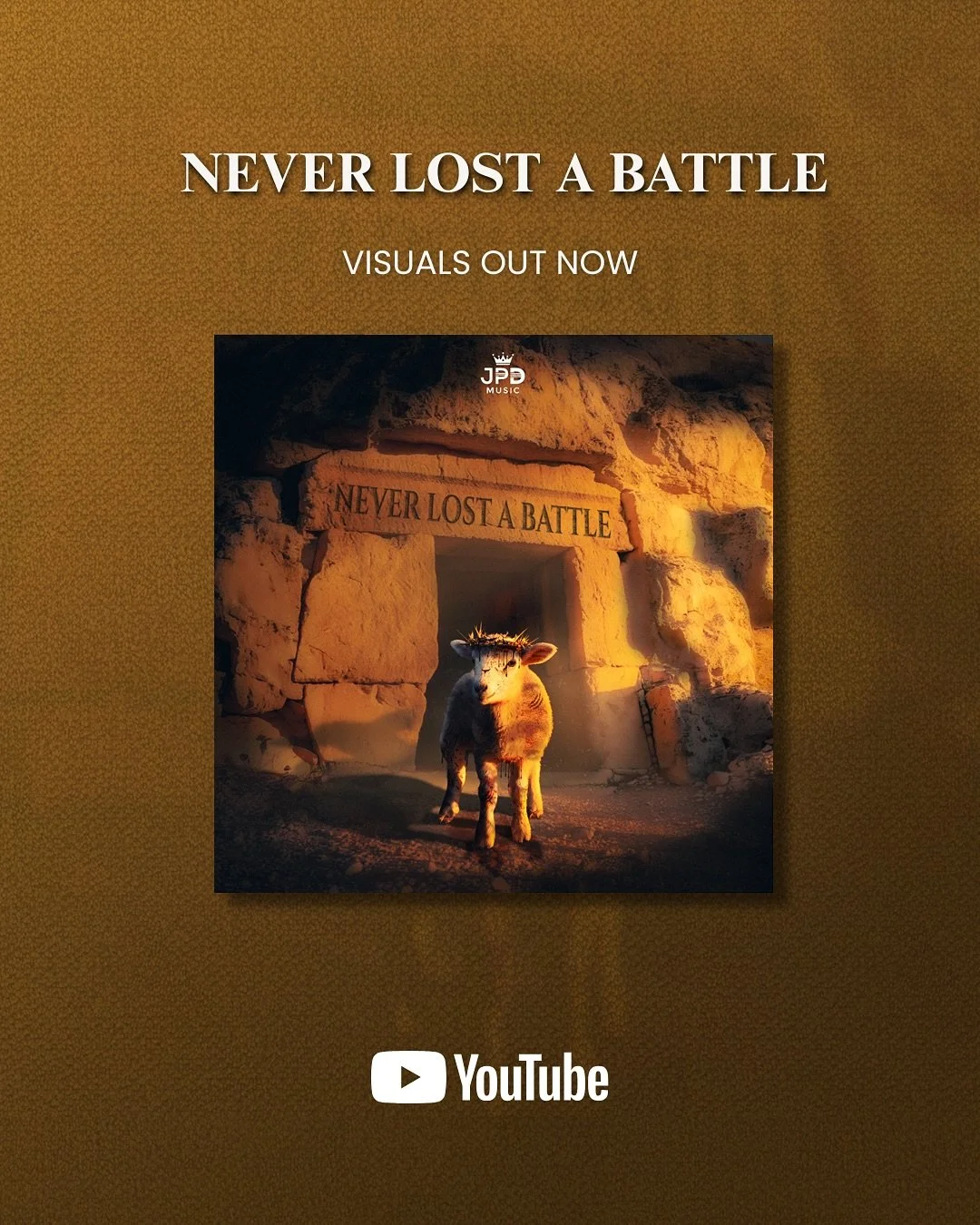 The sound has been out.
The visuals are here now &mdash; go stream!

Never Lost a Battle

#jpdmusic #NLAB #worship #josephspalacedublin #jpd