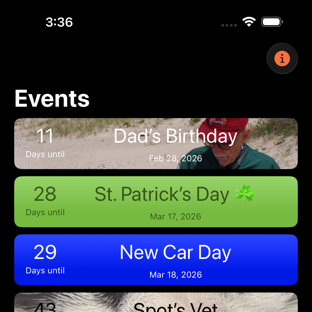 Countdown Central 1.0.0