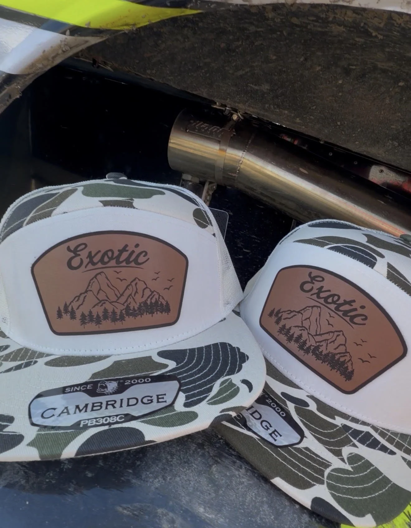 Exotic Brand Mountain Patch Hat