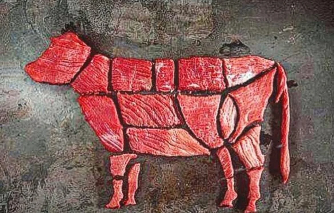 Putting together the meat pieces 🥩🥩🥩