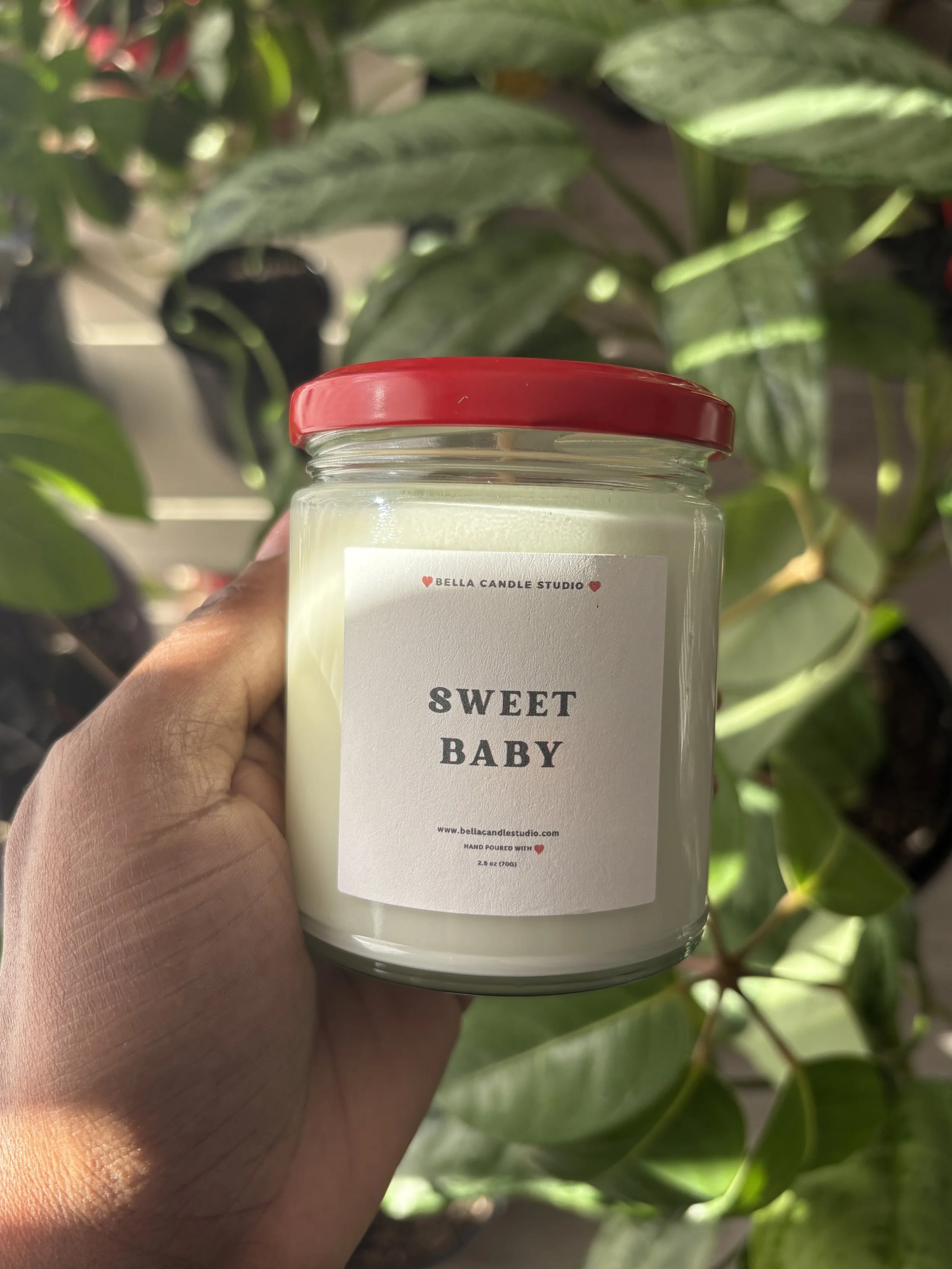 Sweet Baby Candle | Eucalyptus & Lavender Scented for Calm and Tranquility