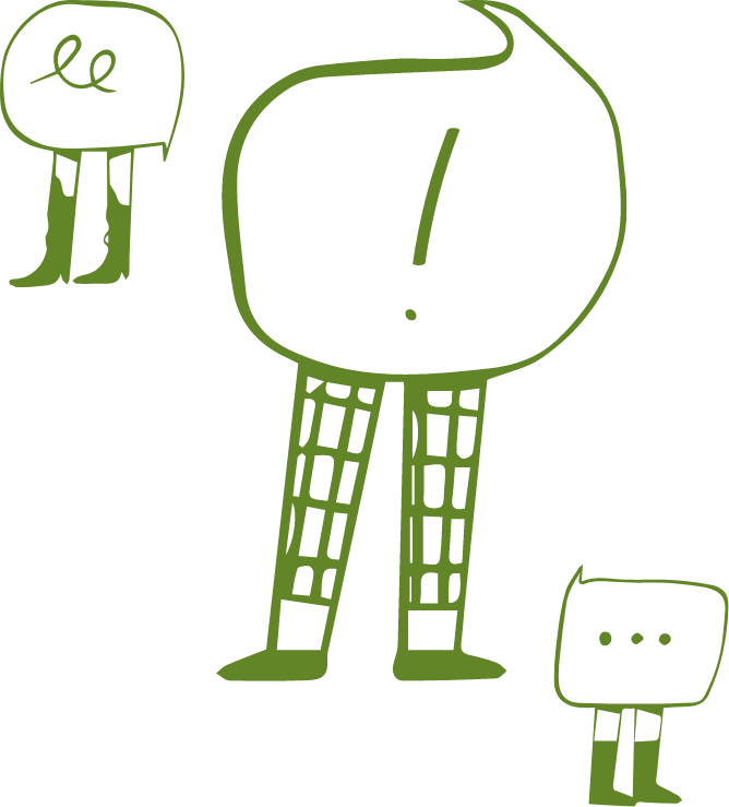 expressive arts therapist headless cartoon people with legs