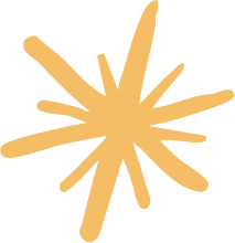 A beige star-shaped splash or burst graphic on a white background.