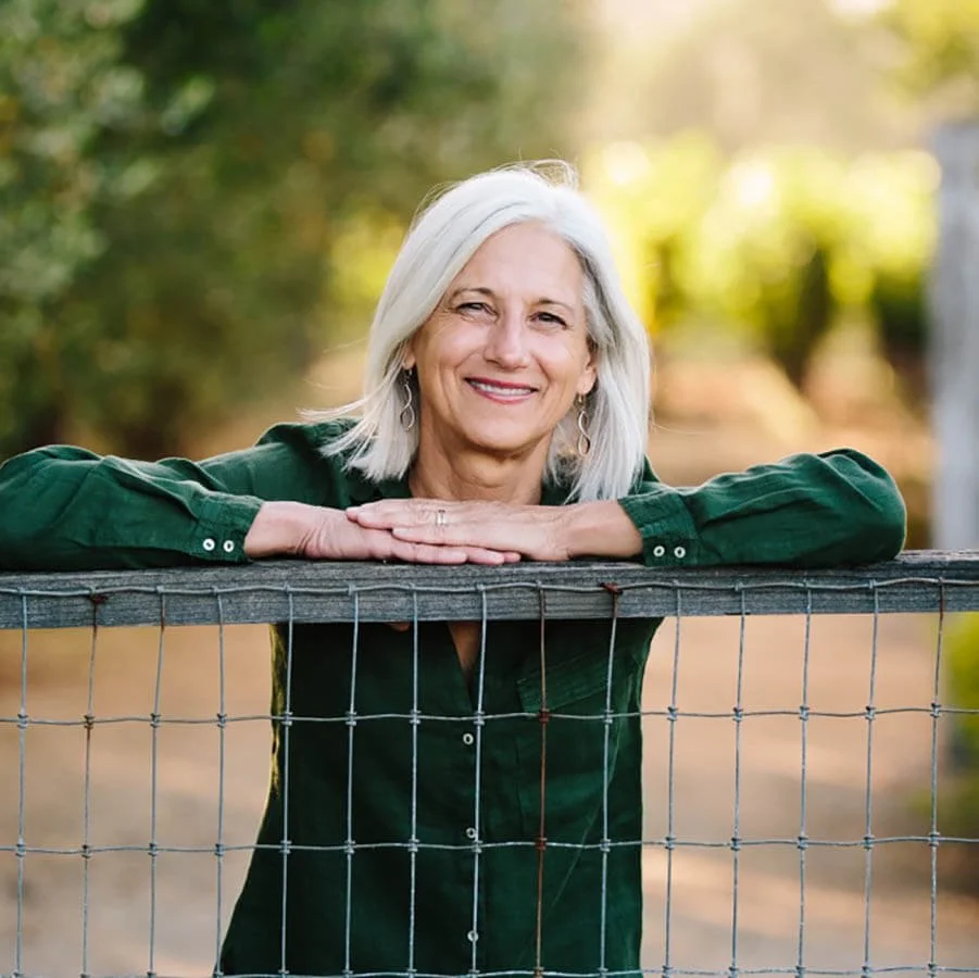 Gallica founder and winemaker Rosemary Cakebread in the vineyard