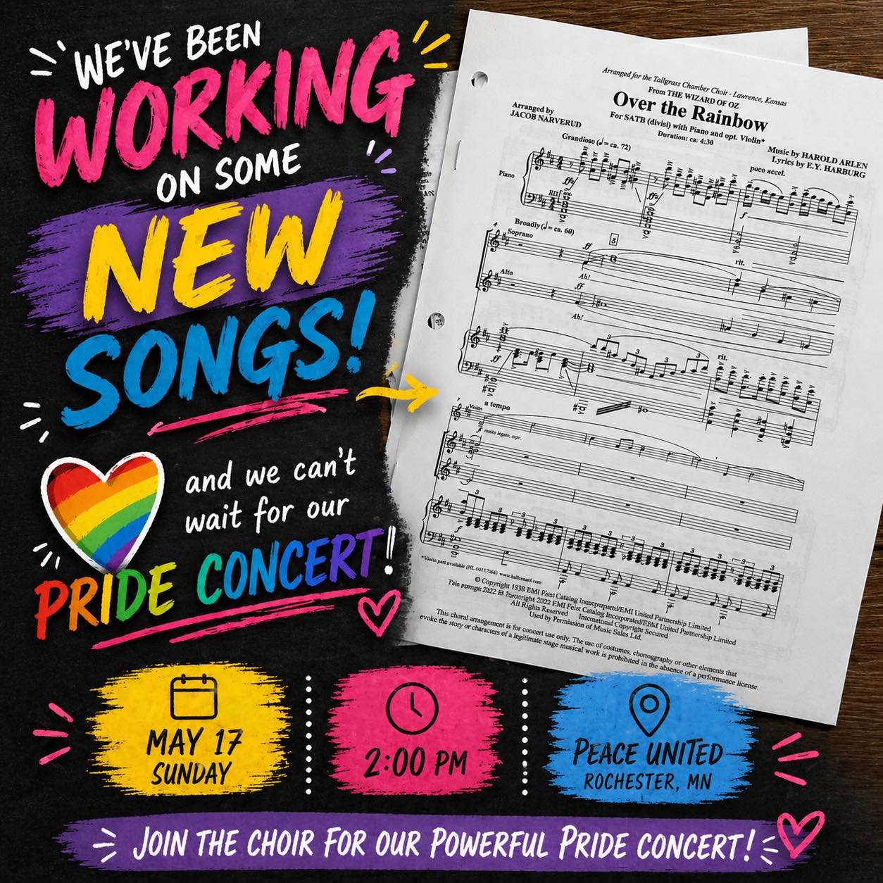 Rochester Rainbow Choir: Pride Concert