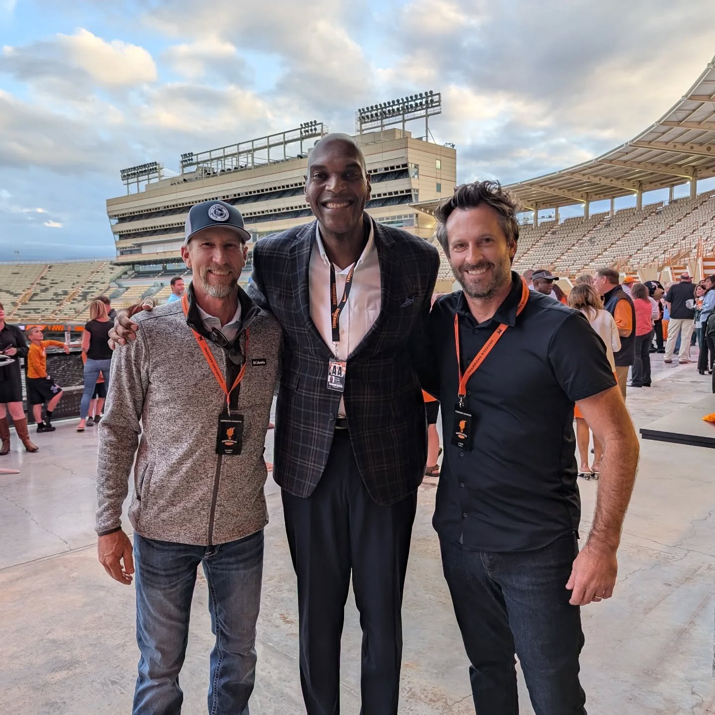 Surrounded by champions at UT Champions Weekend! What an incredible experience.  You never know where and when fruits of your labor will show up.  30 years later and here we are...on the deck at Neyland Stadium 🏟️