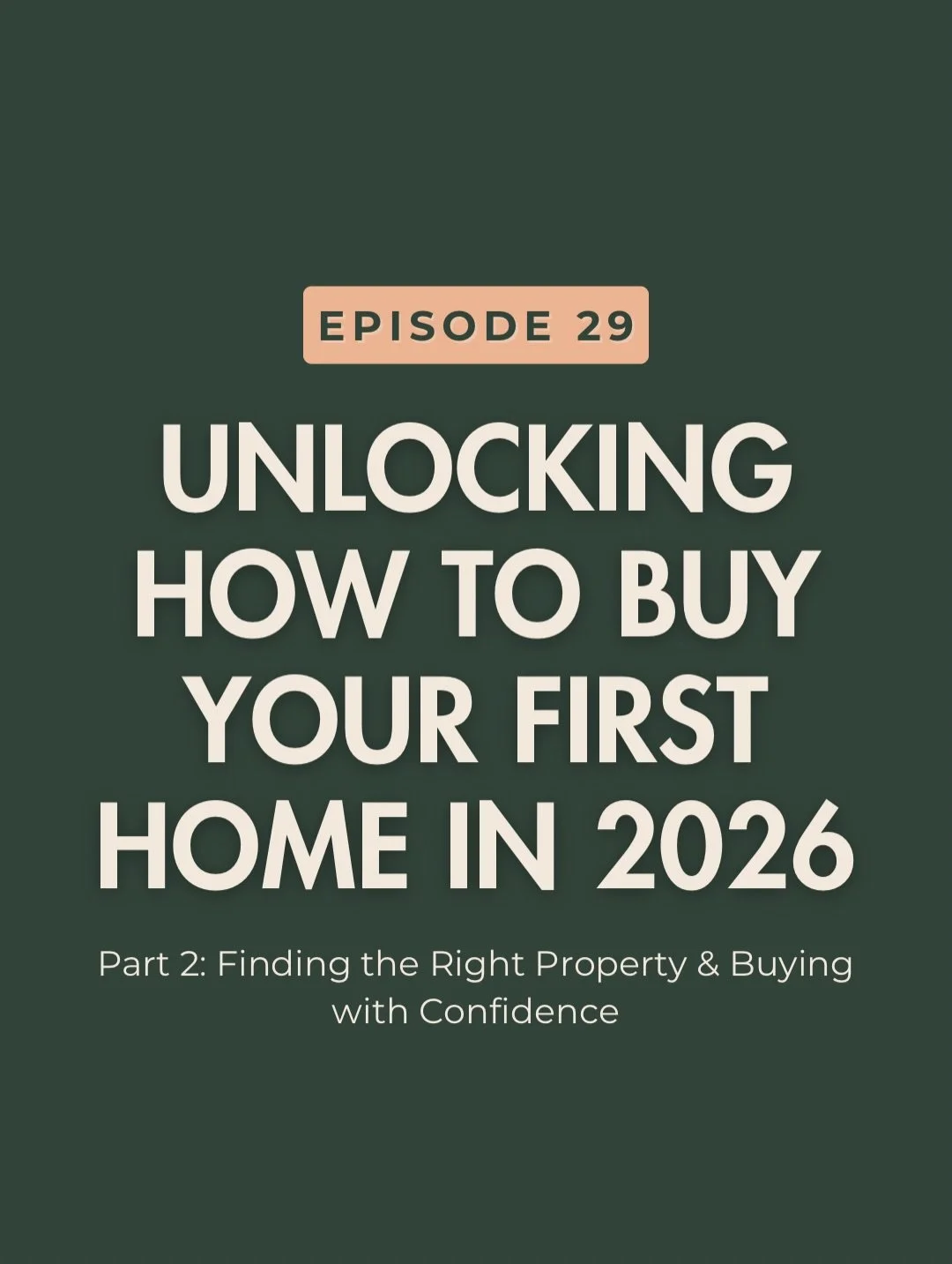 Once you&rsquo;ve got pre-approval sorted, the most important step begins: choosing the right property.
 
Part 2 of our How to Buy Your First Home in 2026 series walks through what actually happens next including how to choose a high-quality property