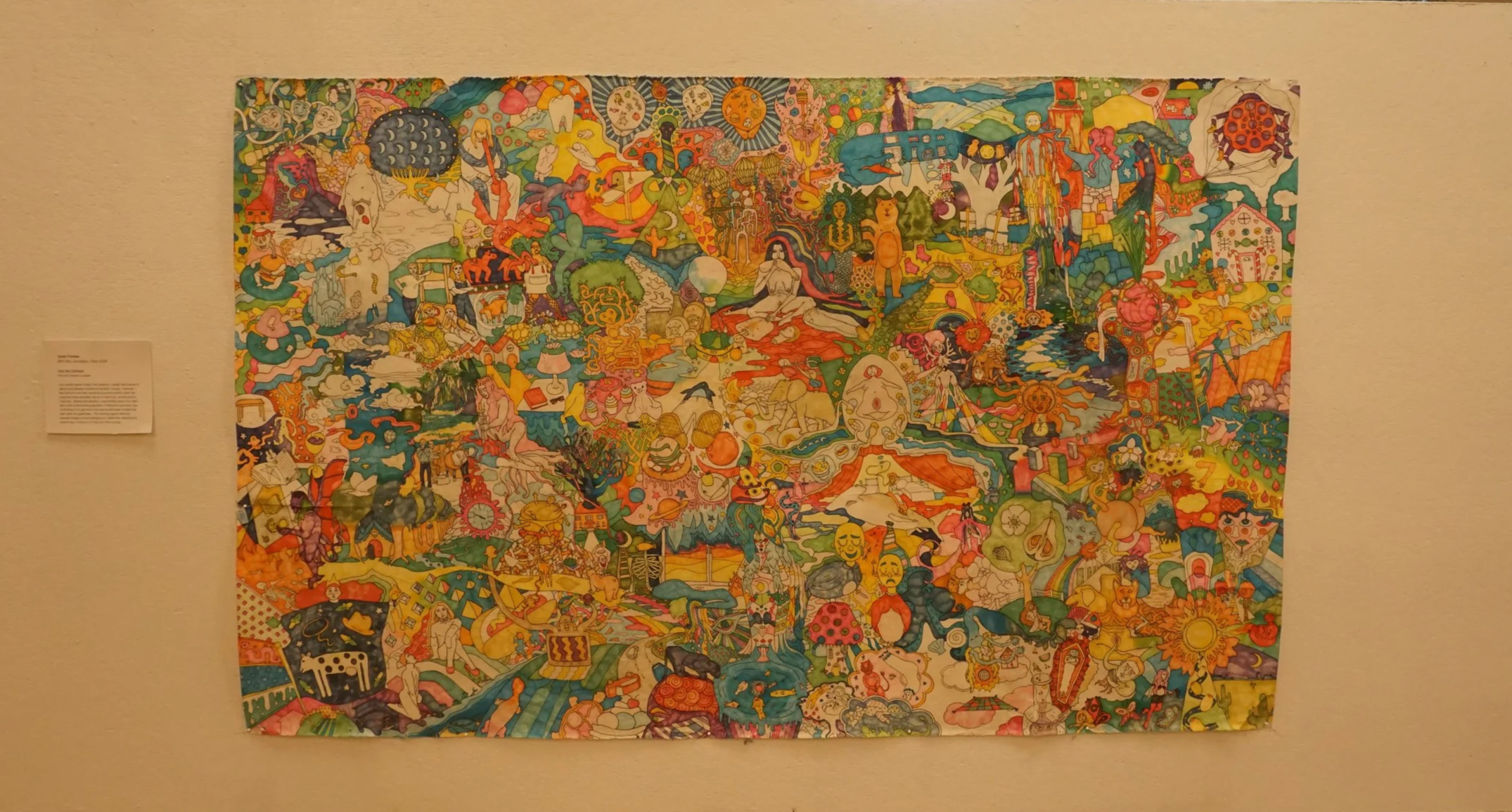 into the orchard, pen and marker on paper, 2021