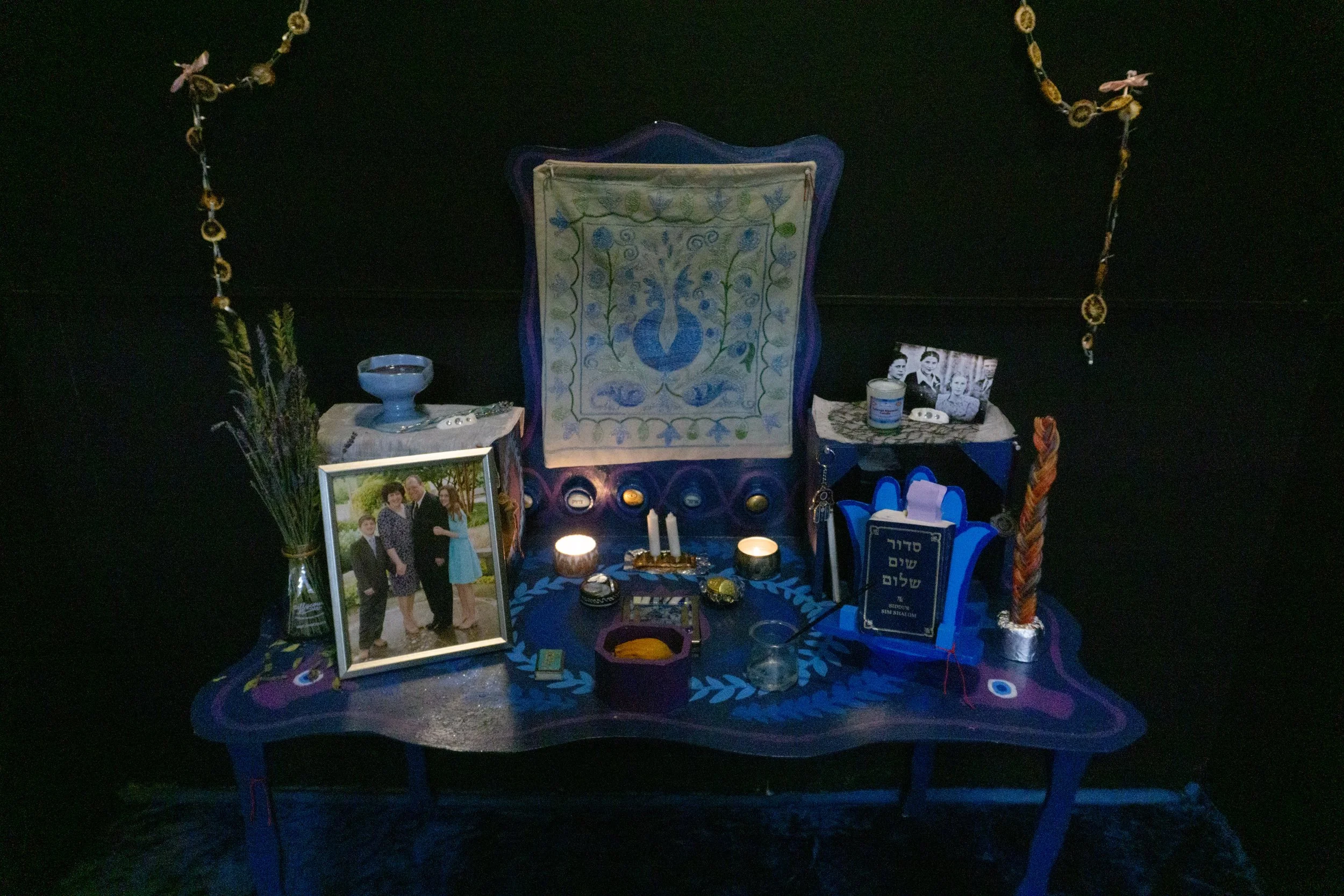 altar, hand-painted wood, 2002