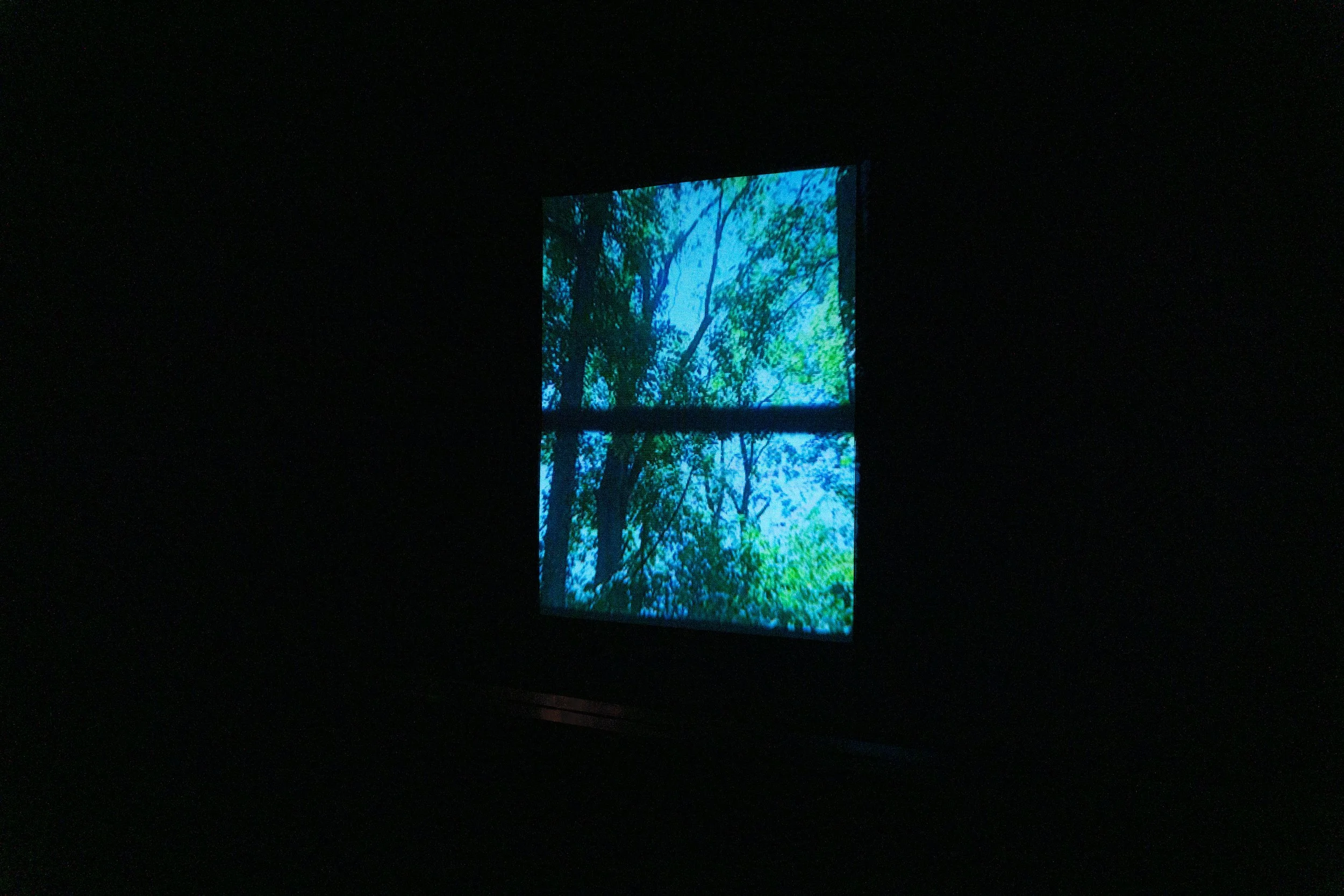 window, video projection on paper, 2022