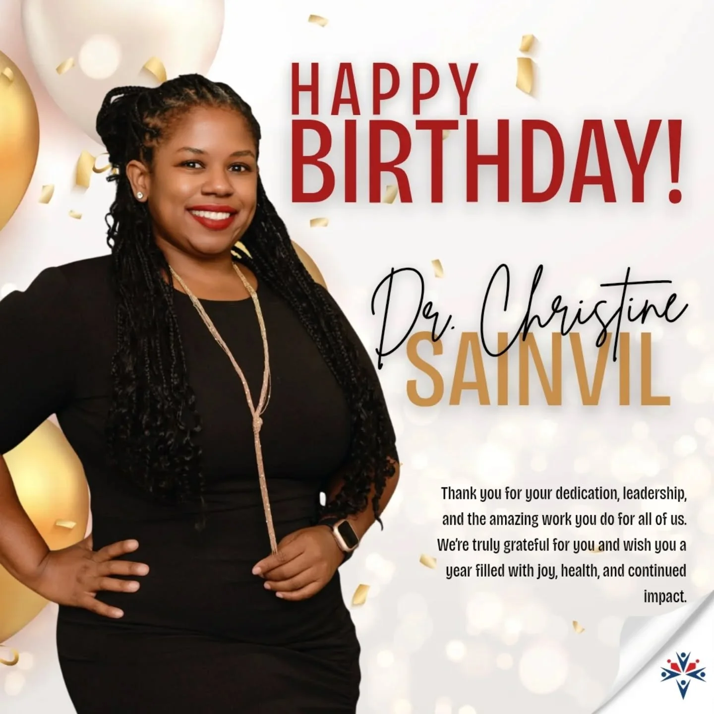 🎉 Happy Birthday, Dr. Christine Sainvil! 🎉

Today we celebrate not only you, but the heart, leadership, and dedication you bring to Rebati Sante Mentale every day. Your commitment to healing, advocacy, and community impact continues to inspire us a