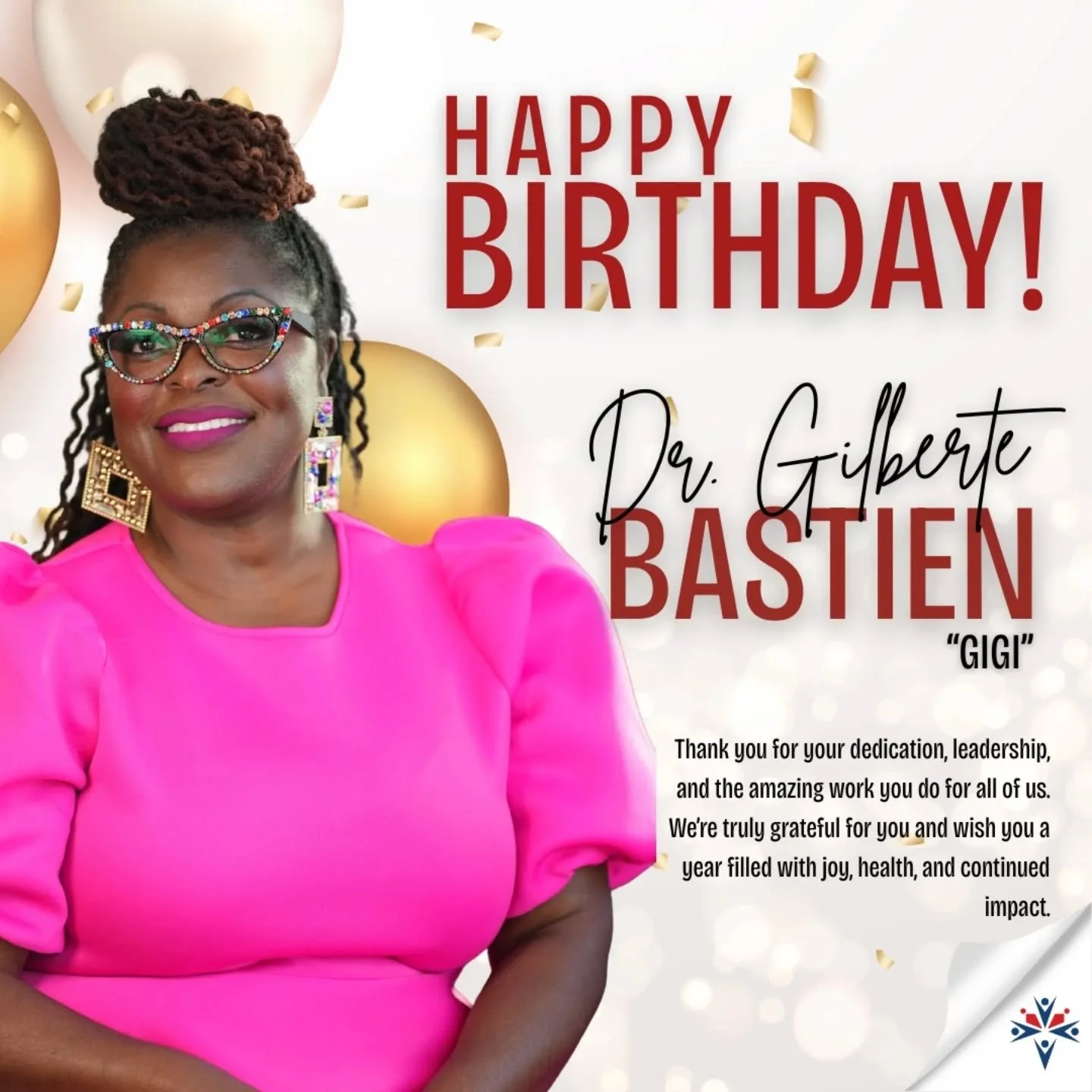 Happy Birthday Gigi , 🎉 🥳 🎉 🥳 🎉 

Join us in wishing a happy birthday to our amazing, our one and only Dr. Gilberte Bastien. 

#RebatiWellness #RSMhaiti #birthdaypost #RebatiSanteMentale #wellness